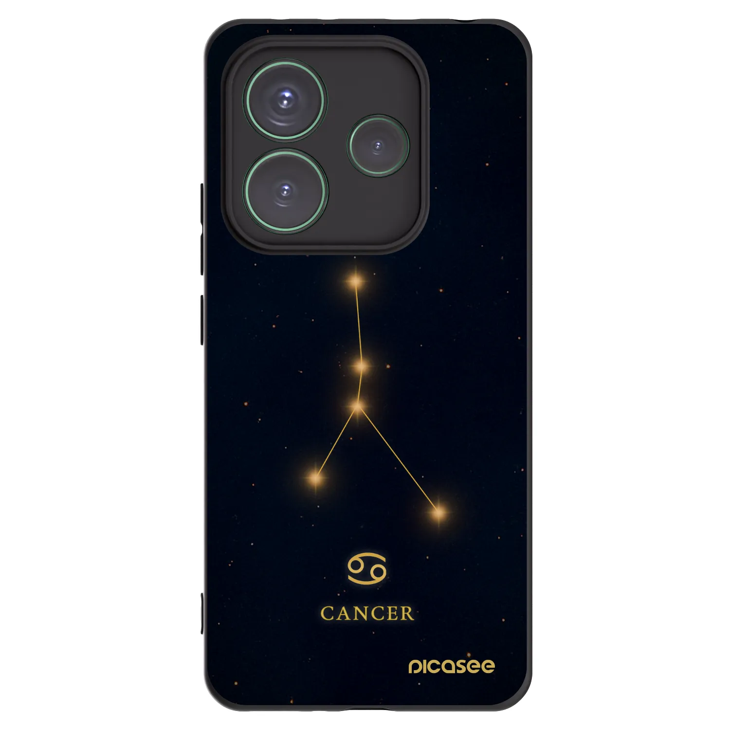 Picasee silikonový černý obal pro Xiaomi Redmi Note 14 5G - CANCER