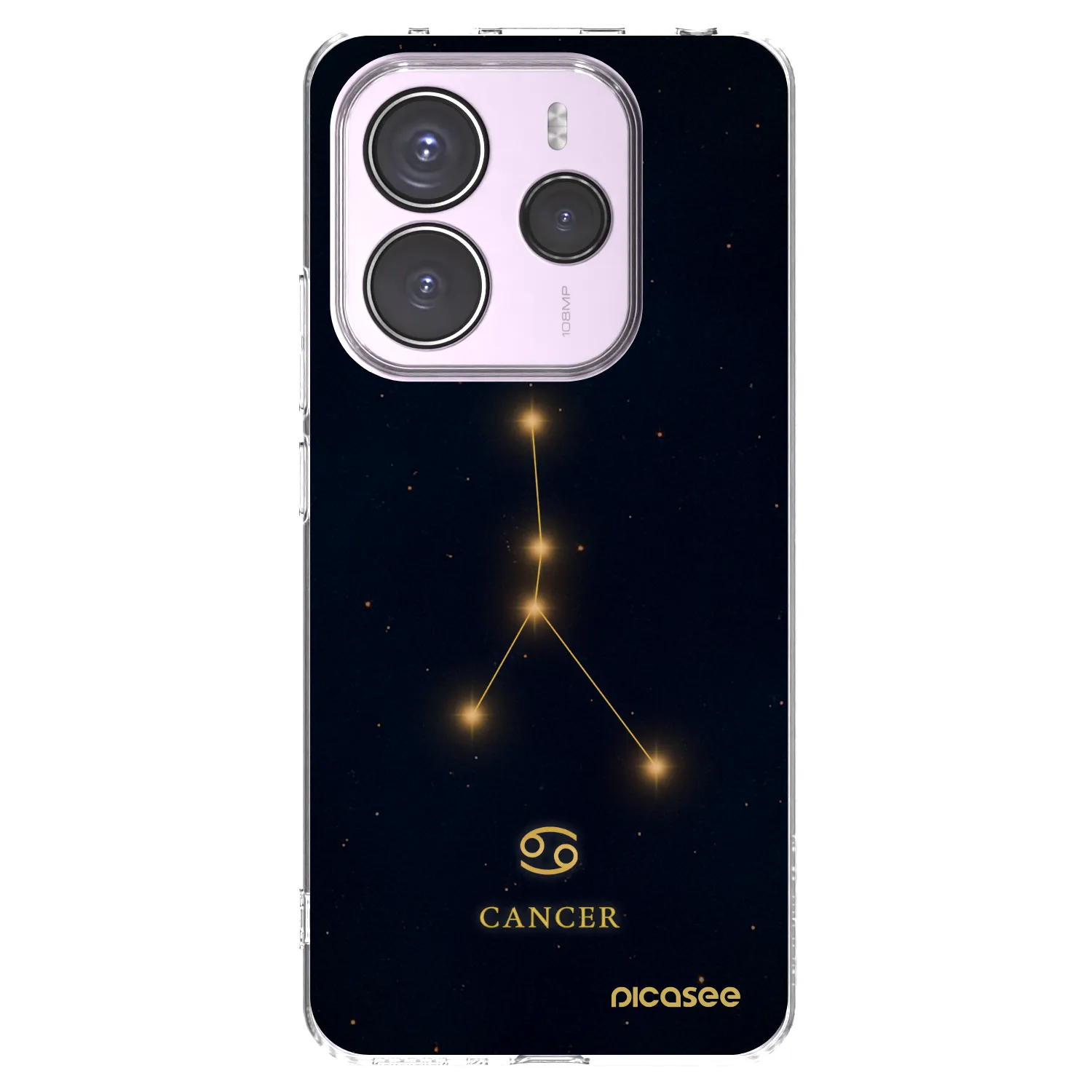 Picasee silikonový průhledný obal pro Xiaomi Redmi Note 14 5G - CANCER