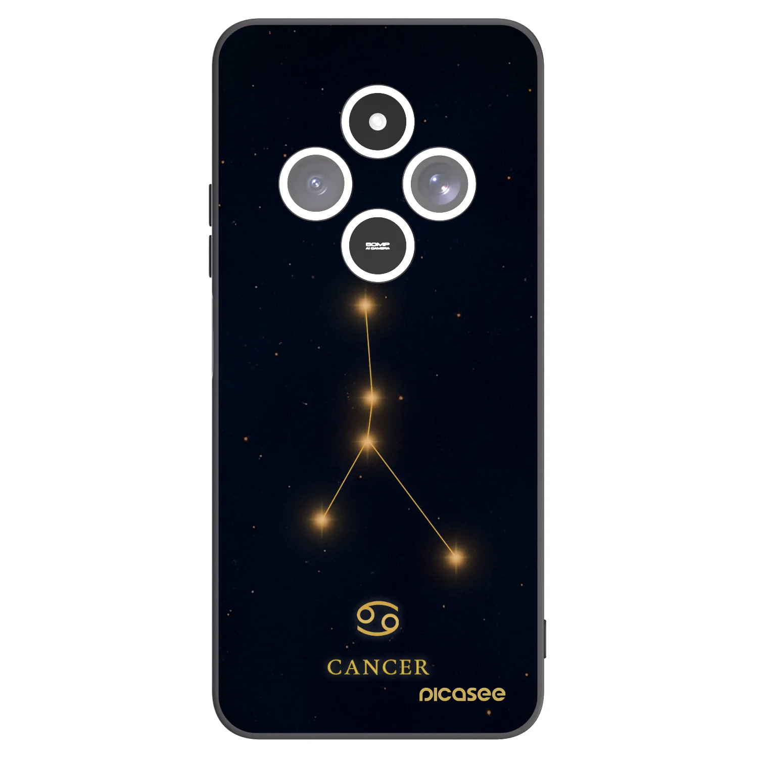 Picasee silikonový černý obal pro Xiaomi Redmi 14C - CANCER