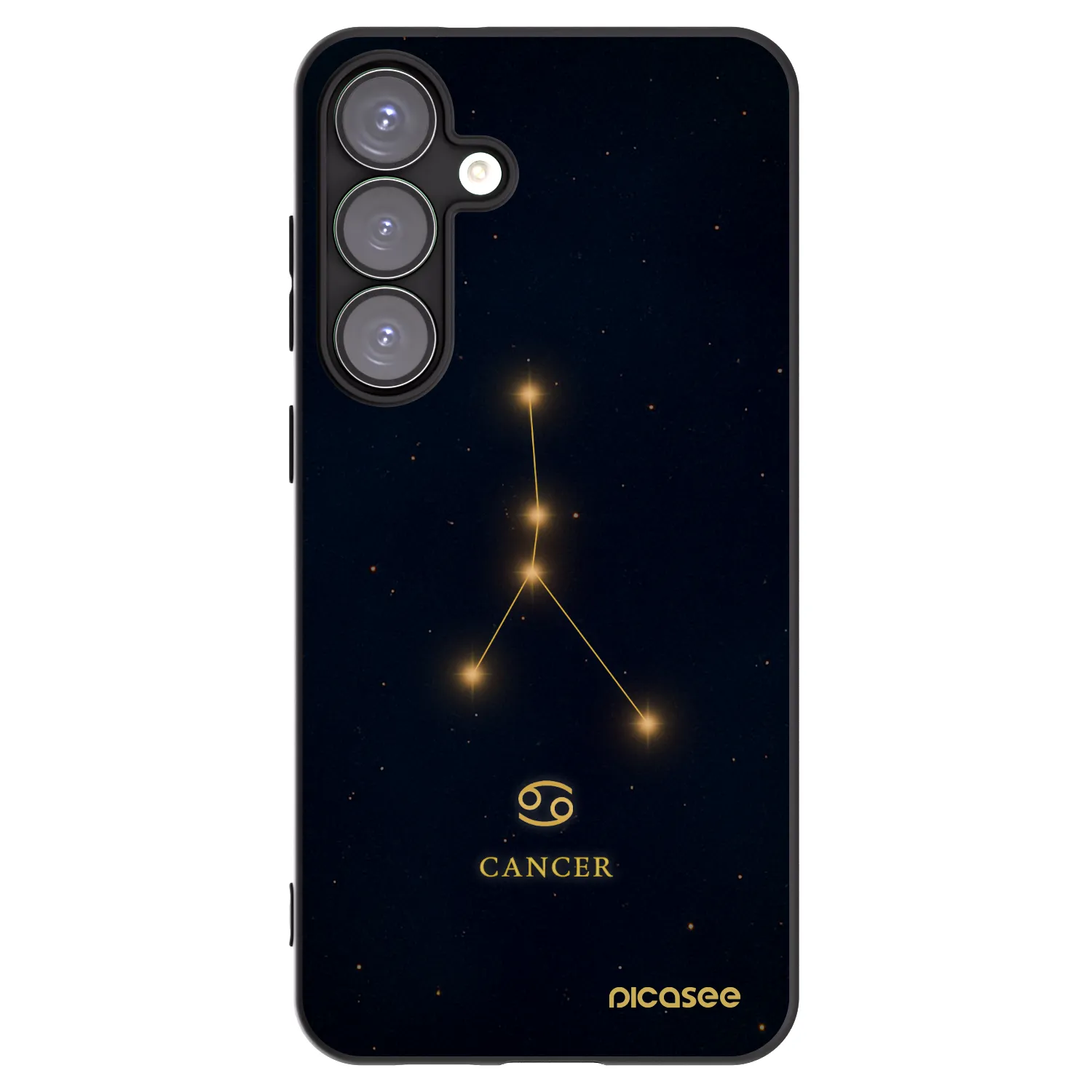 Picasee silikonový černý obal pro Samsung Galaxy S25+ 5G - CANCER