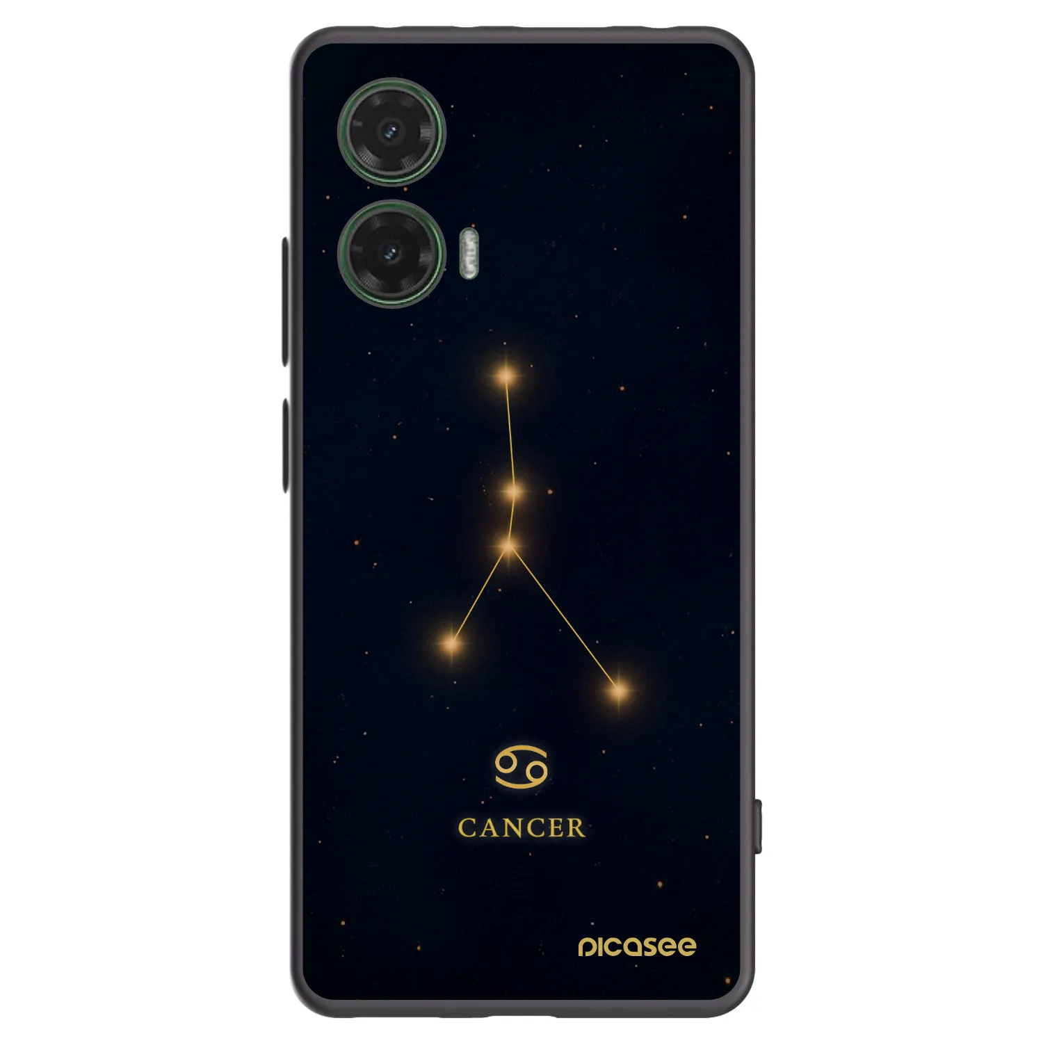 Picasee silikonový černý obal pro Motorola Moto G35 5G - CANCER