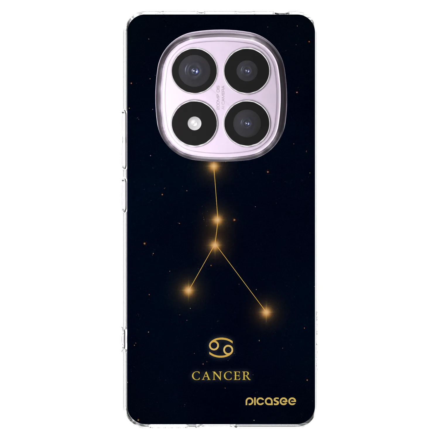 Picasee silikonový průhledný obal pro Xiaomi Redmi Note 14 Pro 4G - CANCER