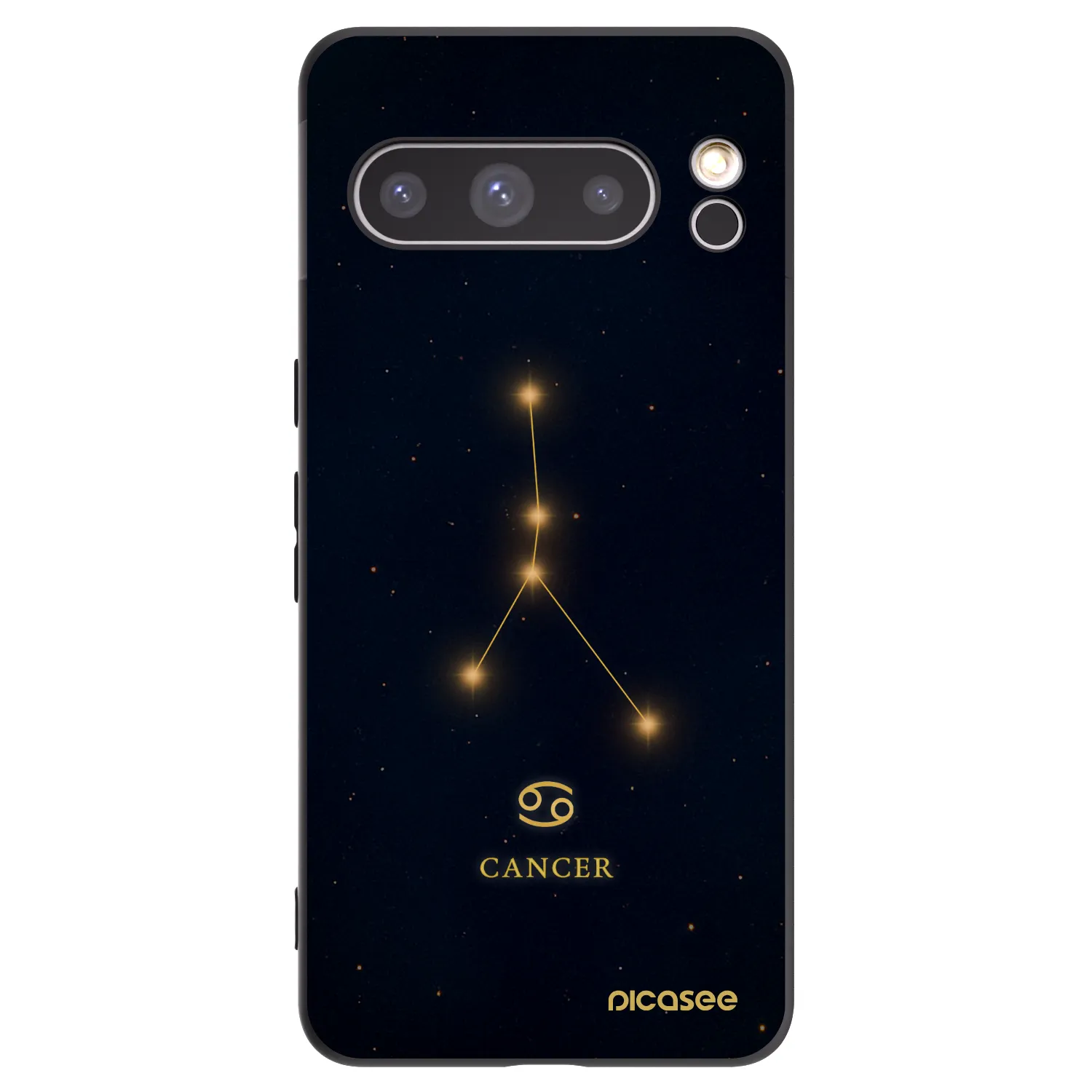 Picasee silikonový černý obal pro Google Pixel 8 Pro - CANCER