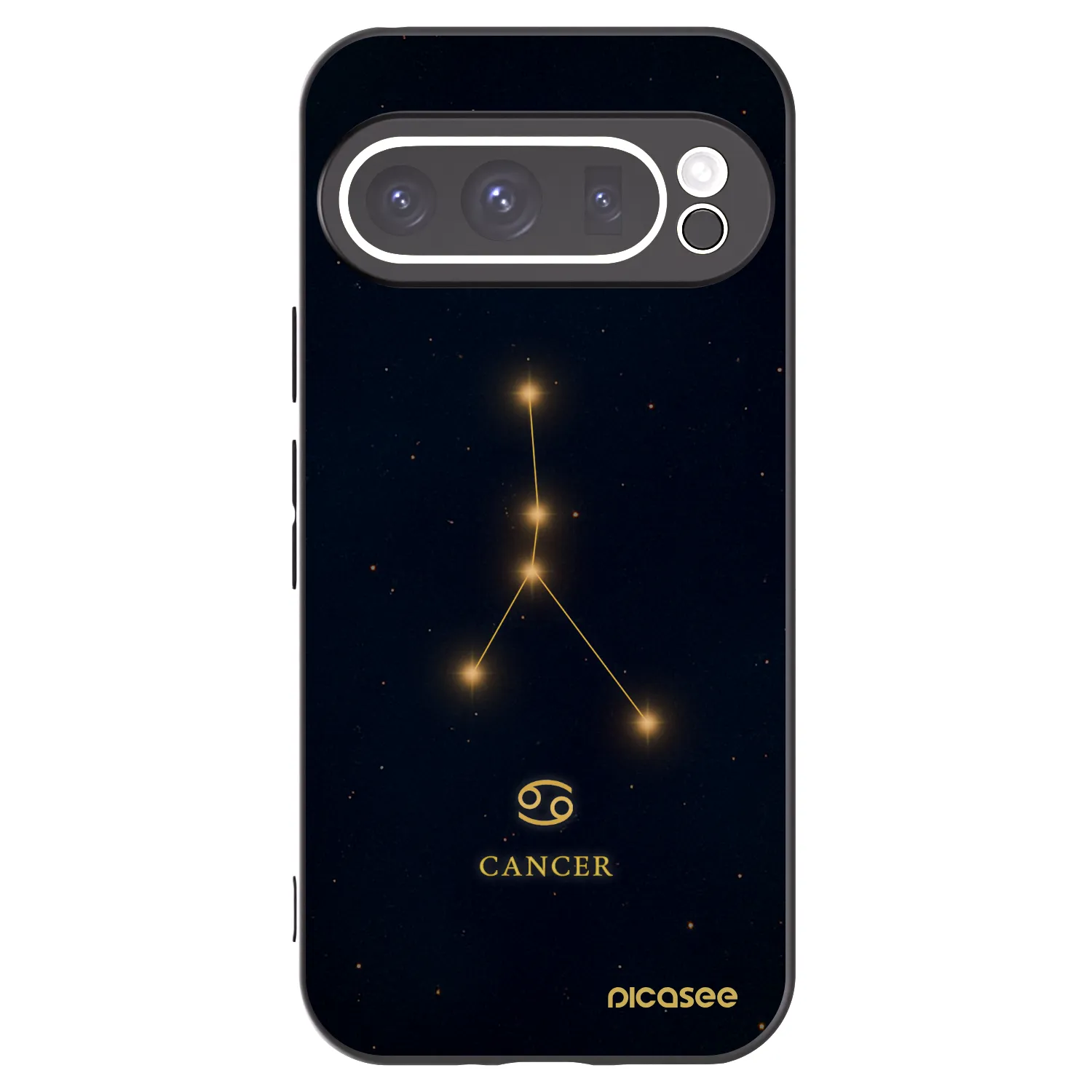 Picasee silikonový černý obal pro Google Pixel 9 Pro - CANCER