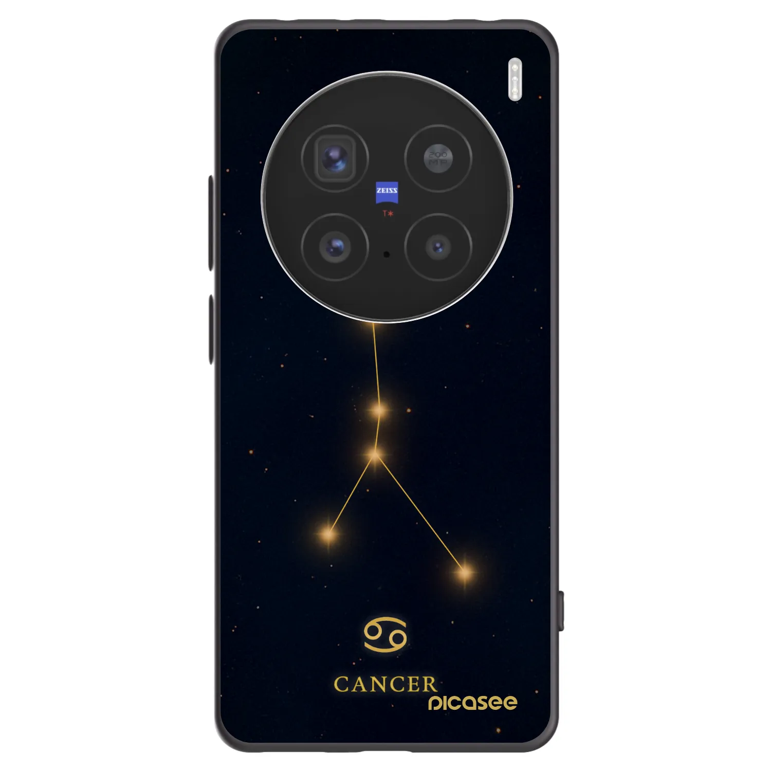 Picasee silikonový černý obal pro Vivo X200 Pro - CANCER