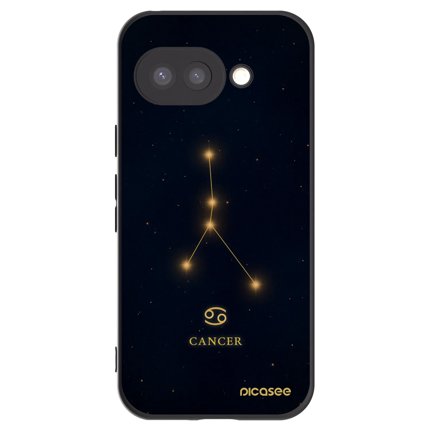 Picasee silikonový černý obal pro Google Pixel 9a - CANCER