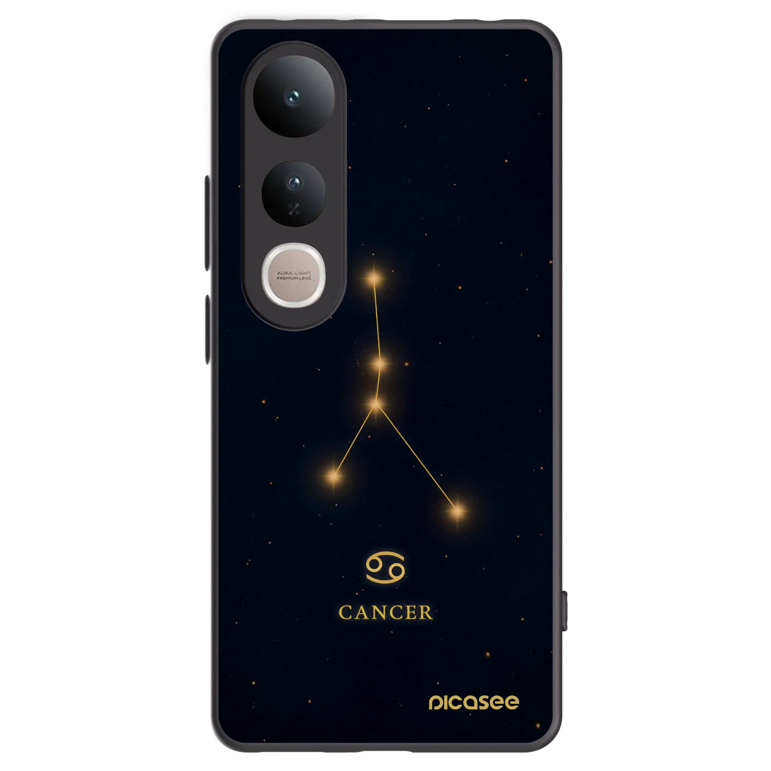 Picasee silikonový černý obal pro Vivo V50 Lite 5G - CANCER