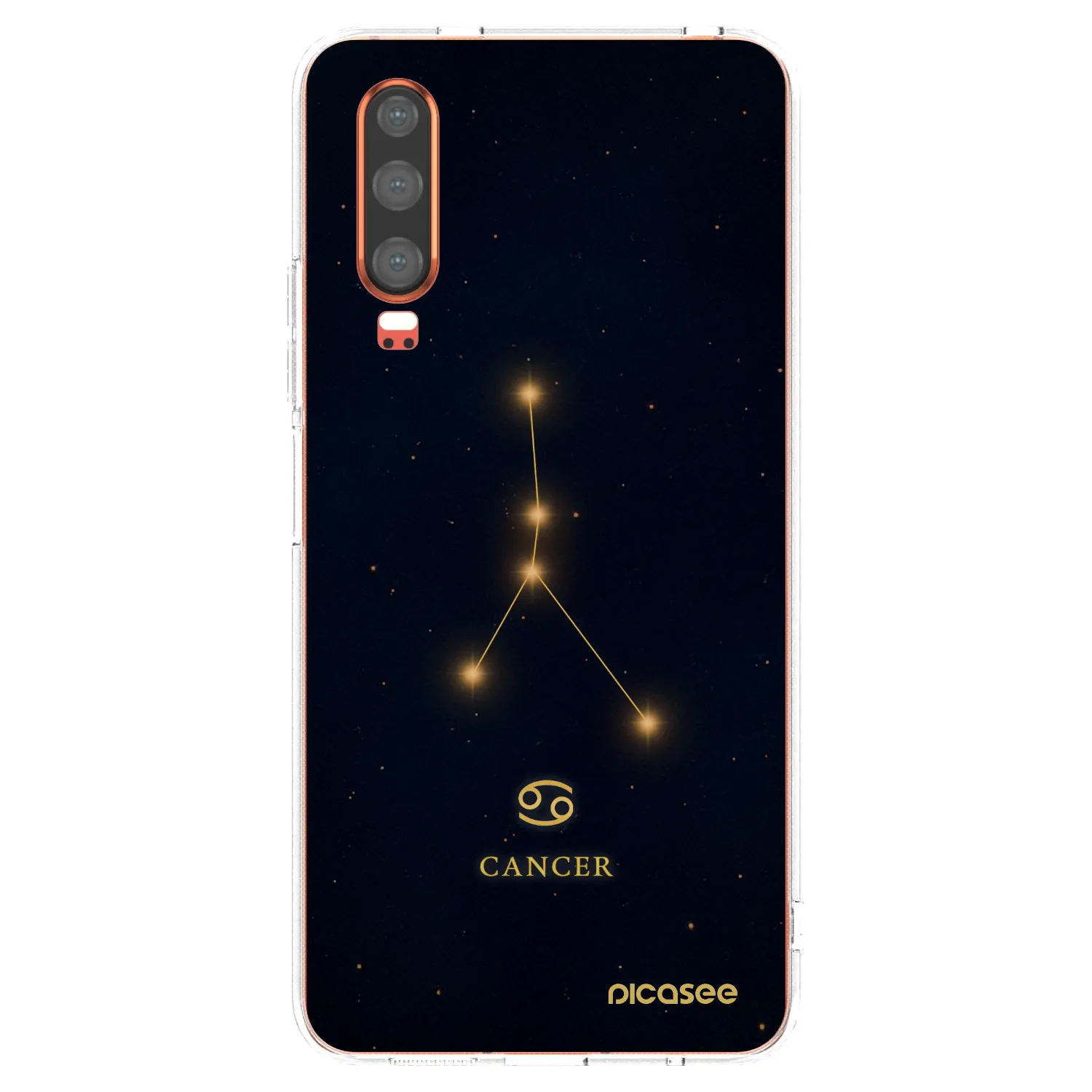 Picasee silikonový průhledný obal pro Huawei P30 - CANCER