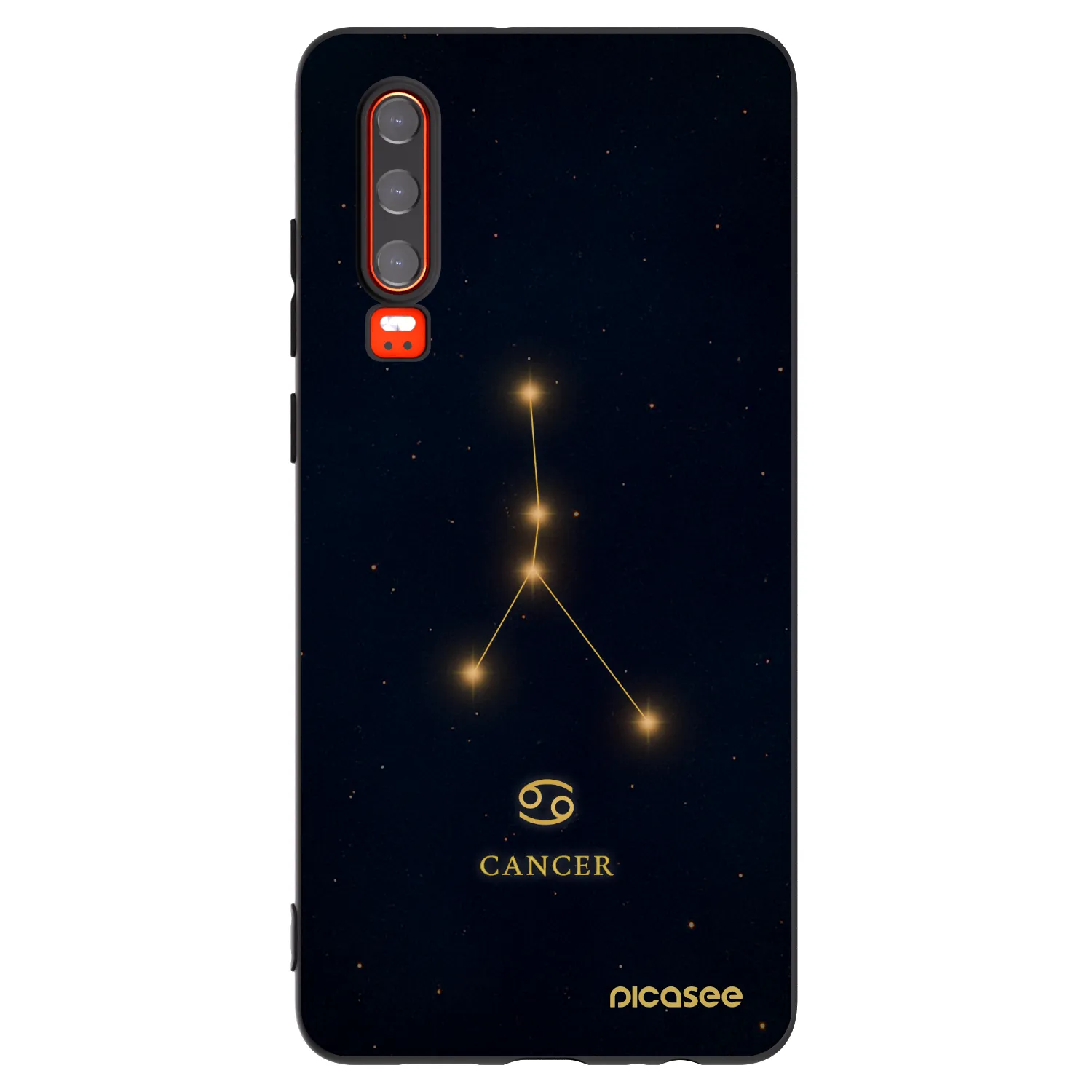 Picasee silikonový černý obal pro Huawei P30 - CANCER