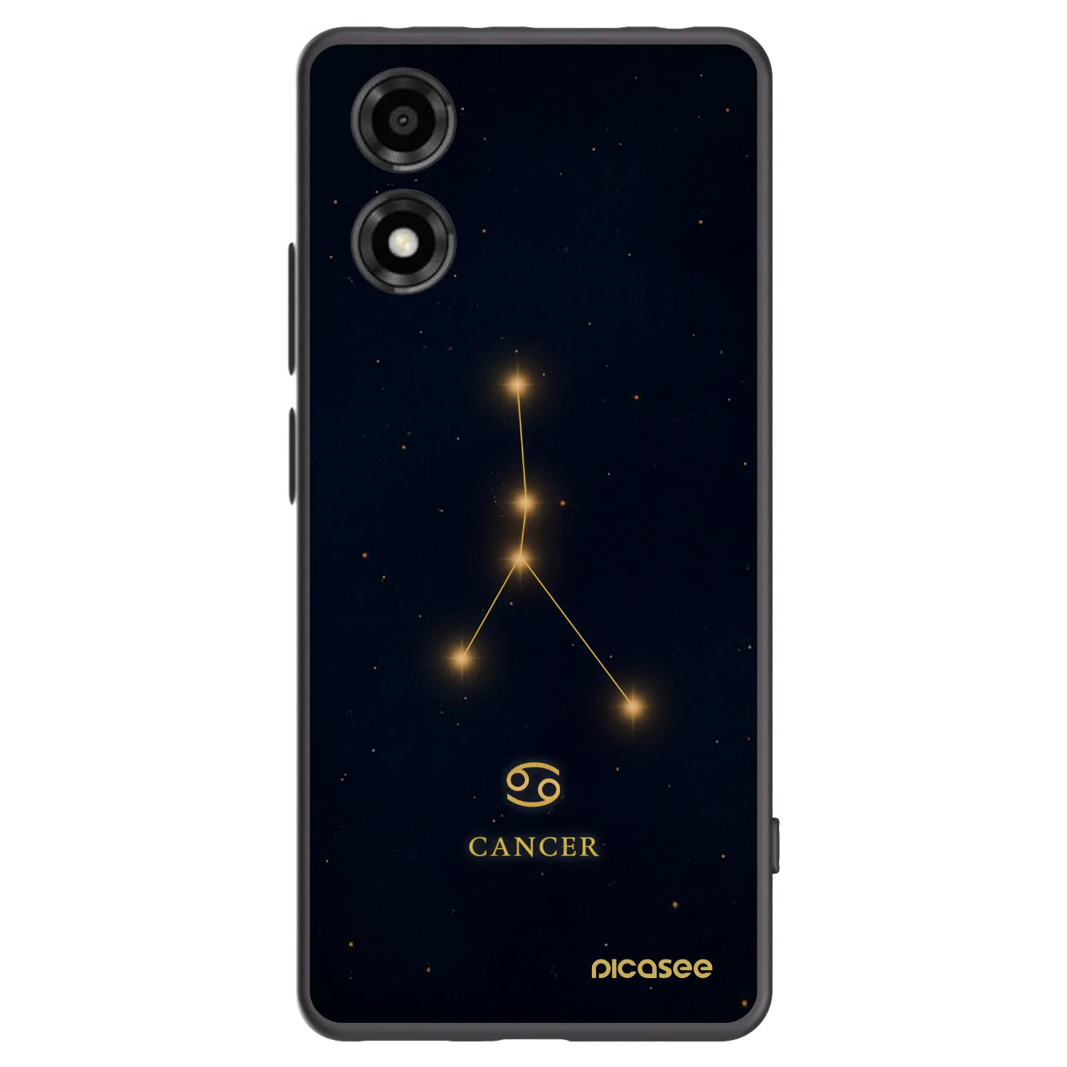 Picasee silikonový černý obal pro Motorola Moto E14 - CANCER