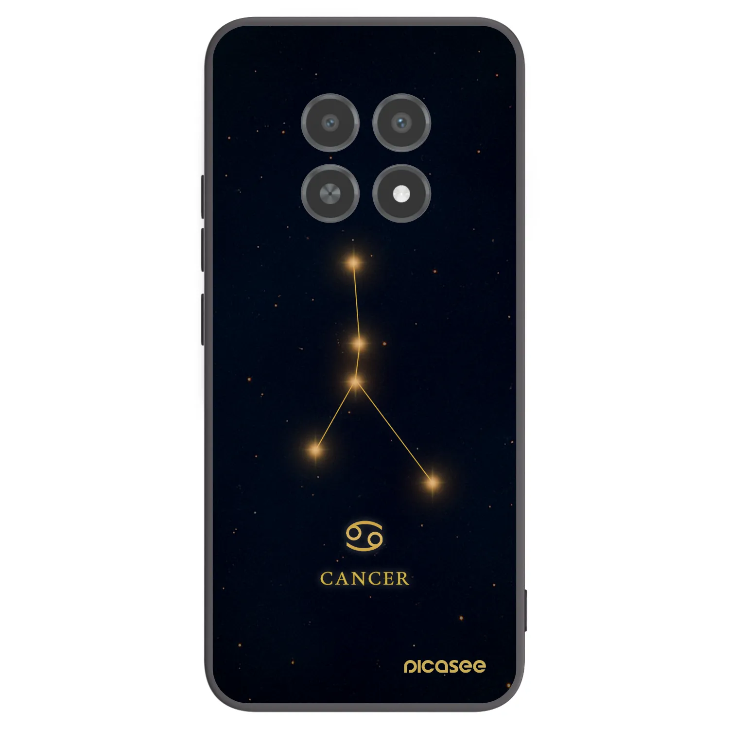 Picasee silikonový černý obal pro Realme 12X - CANCER