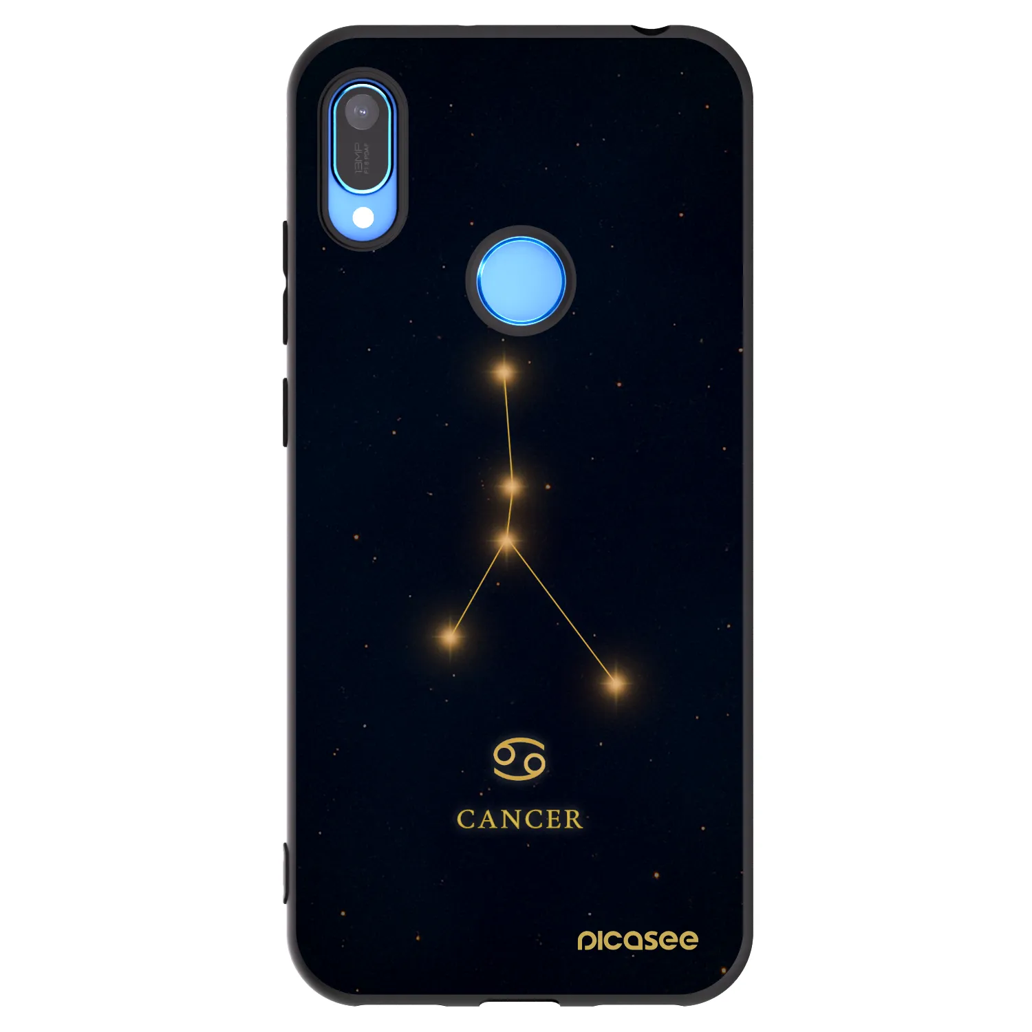Picasee silikonový černý obal pro Huawei Y6 2019 - CANCER