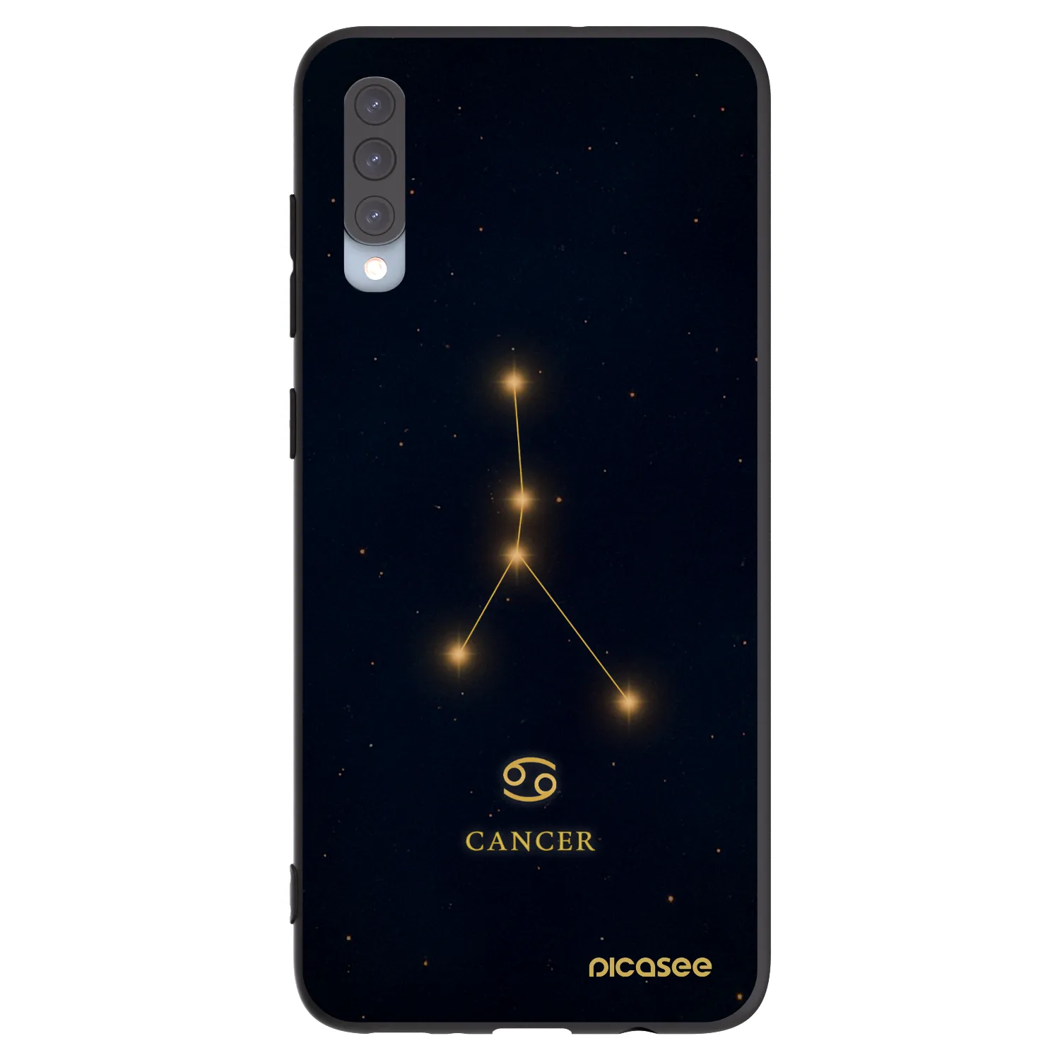 Picasee silikonový černý obal pro Samsung Galaxy A70 A705F - CANCER