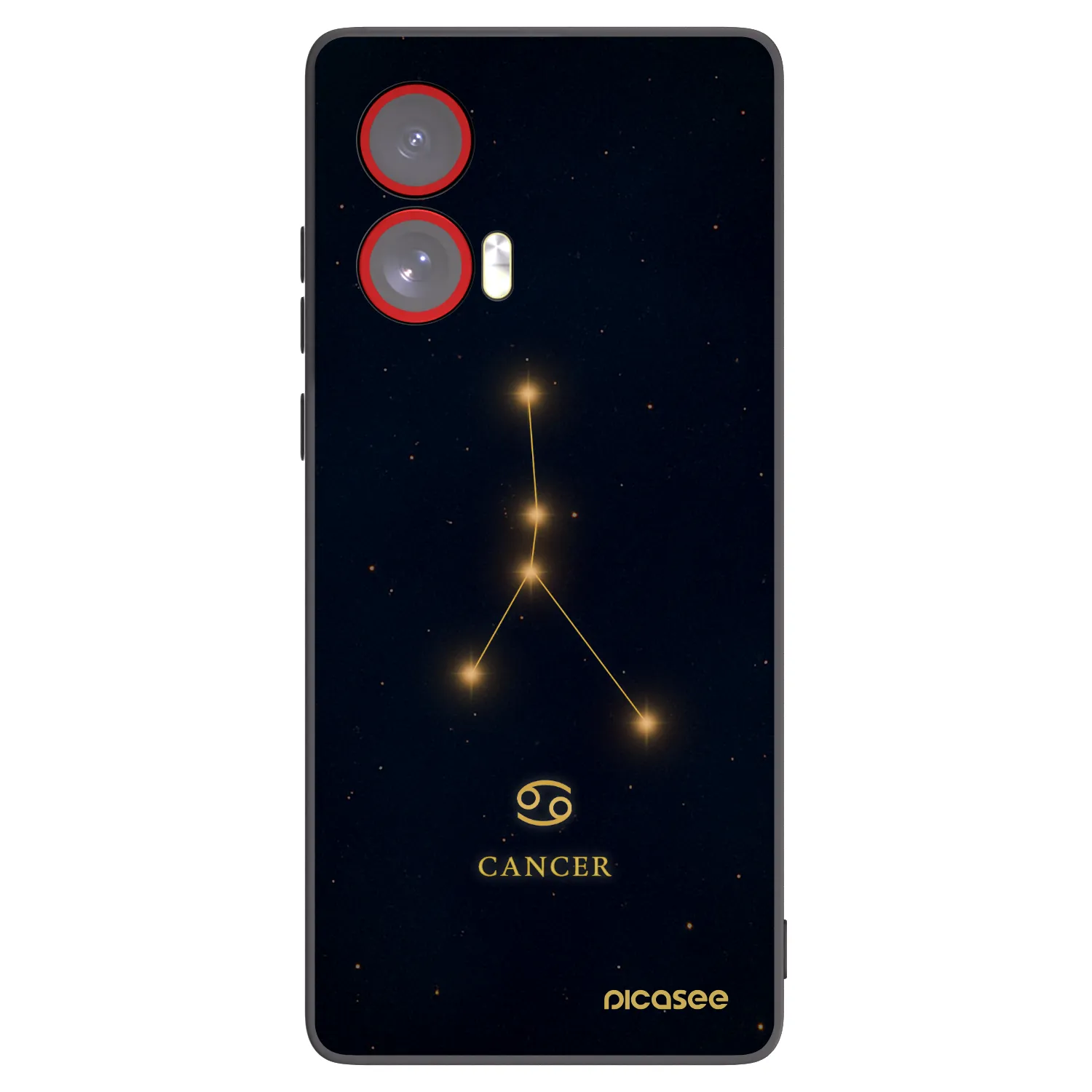 Picasee silikonový černý obal pro Motorola Edge 50 Fusion - CANCER