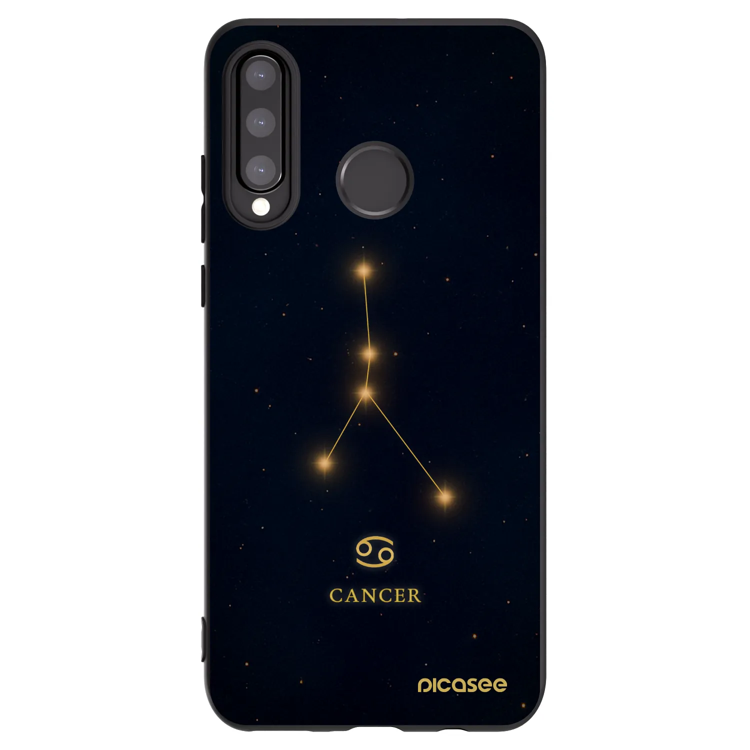 Picasee silikonový černý obal pro Huawei P30 Lite - CANCER