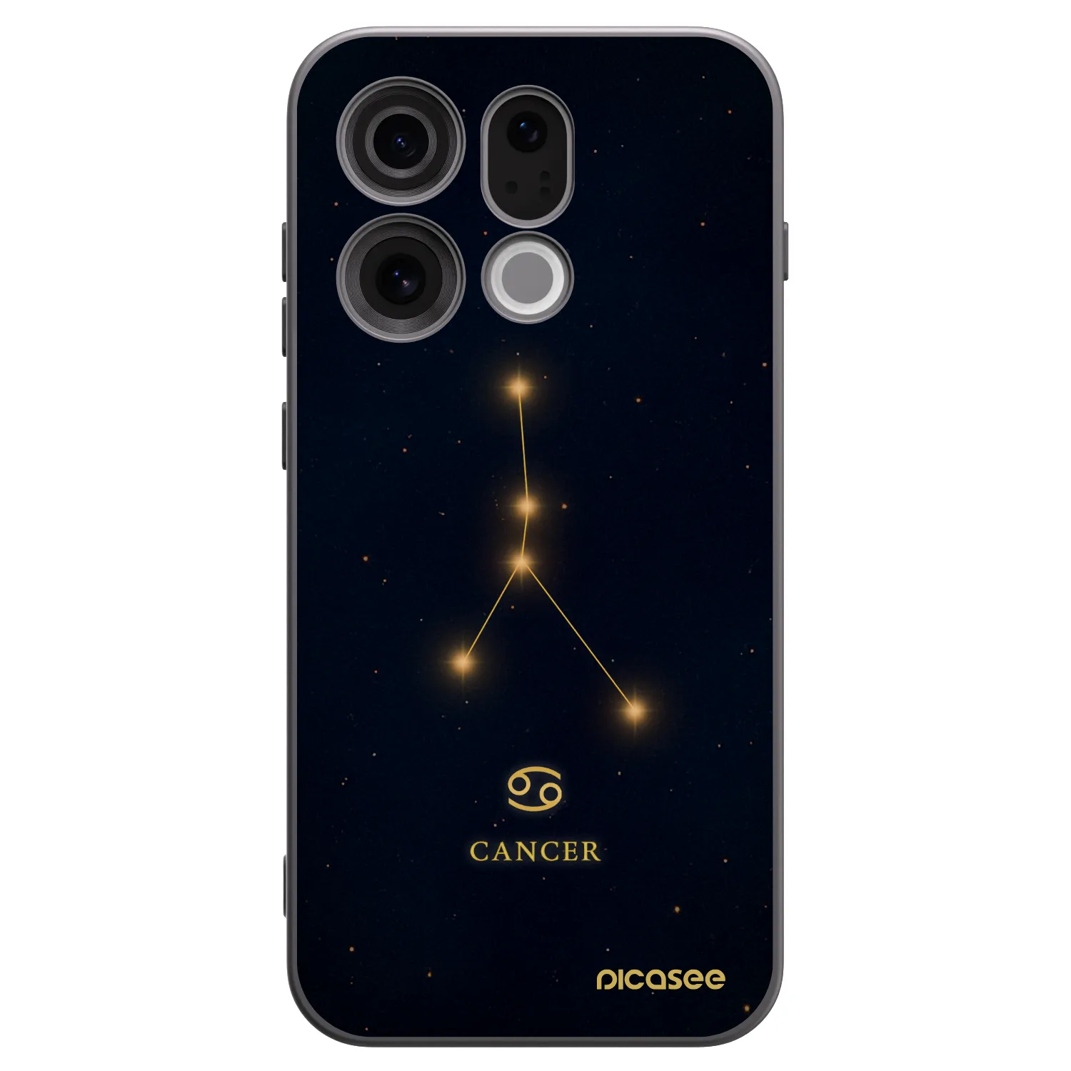 Picasee silikonový černý obal pro OPPO Find X9 - CANCER