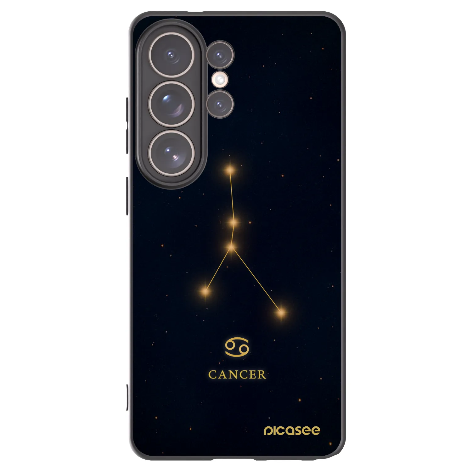 Picasee silikonový černý obal pro Samsung Galaxy S26 Ultra - CANCER