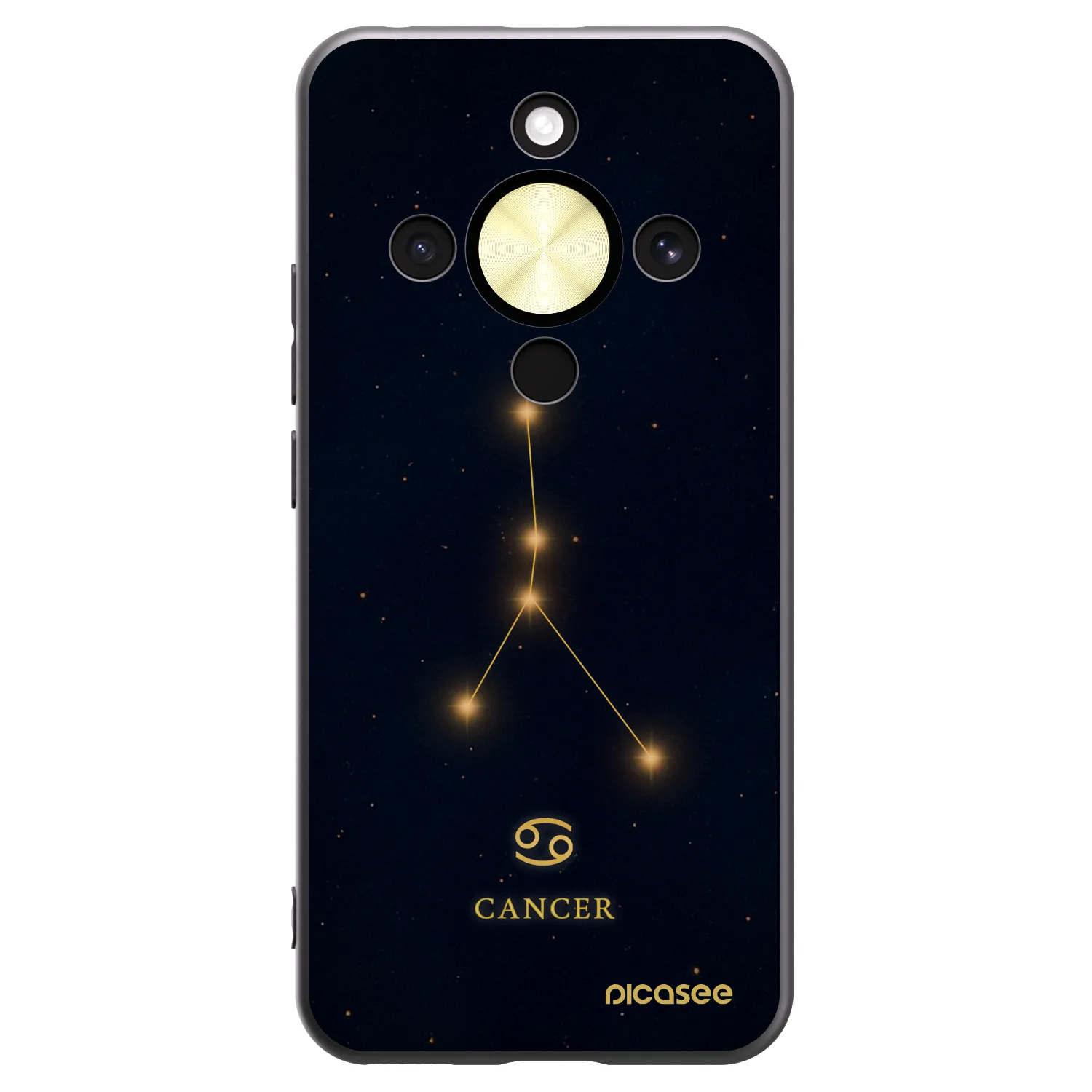 Picasee silikonový černý obal pro Honor Magic8 Lite 5G - CANCER