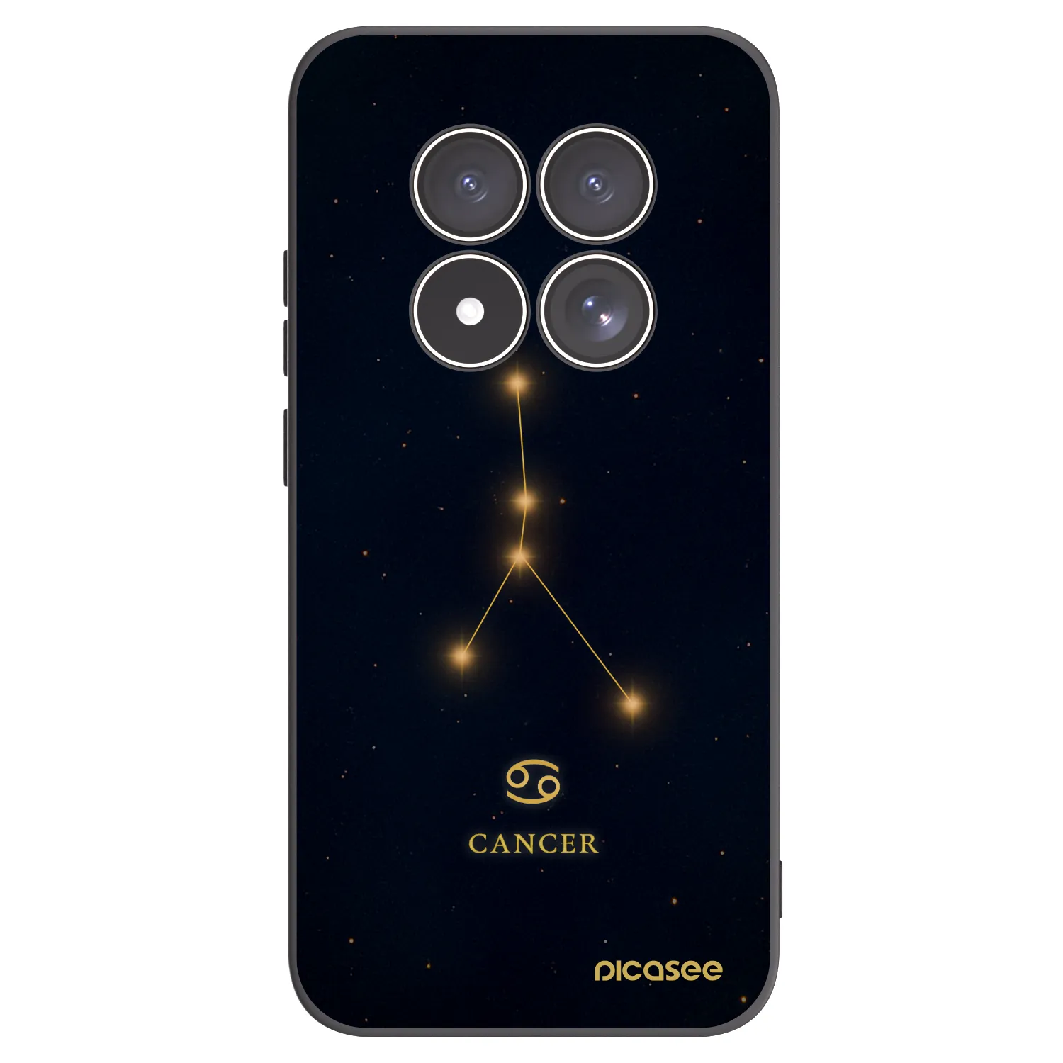 Picasee silikonový černý obal pro Xiaomi Redmi Note 15 Pro 5G - CANCER
