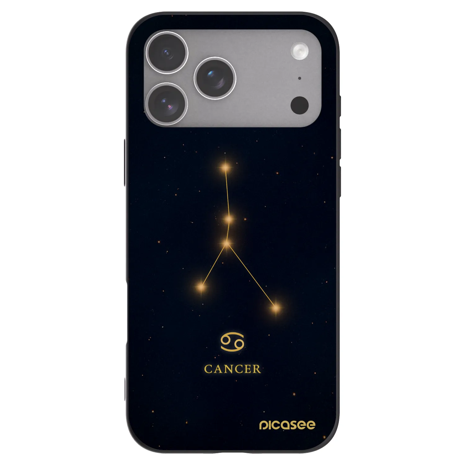 Picasee silikonový černý obal pro Apple iPhone 18 Pro Max - CANCER