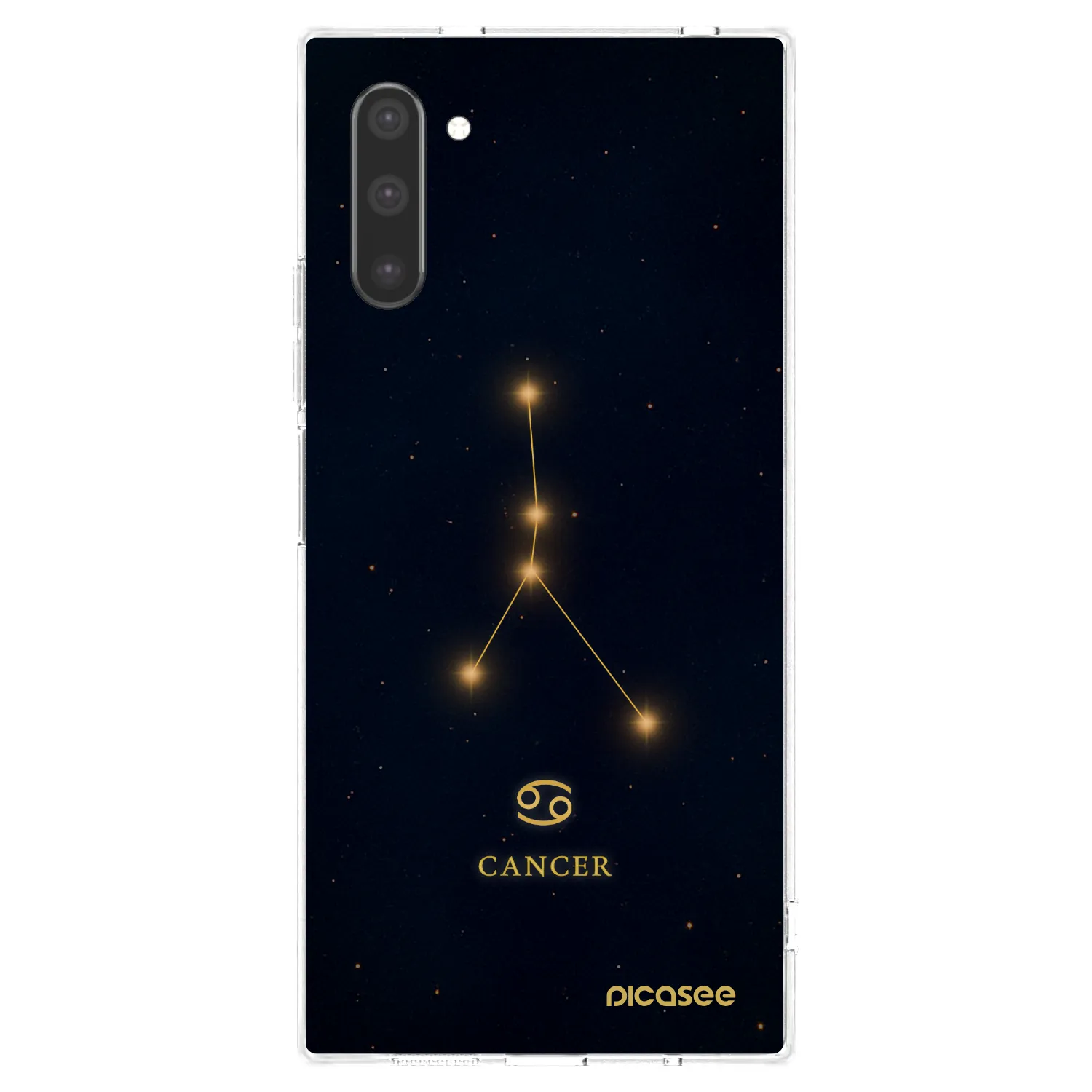Picasee silikonový průhledný obal pro Samsung Galaxy Note 10 N970F - CANCER