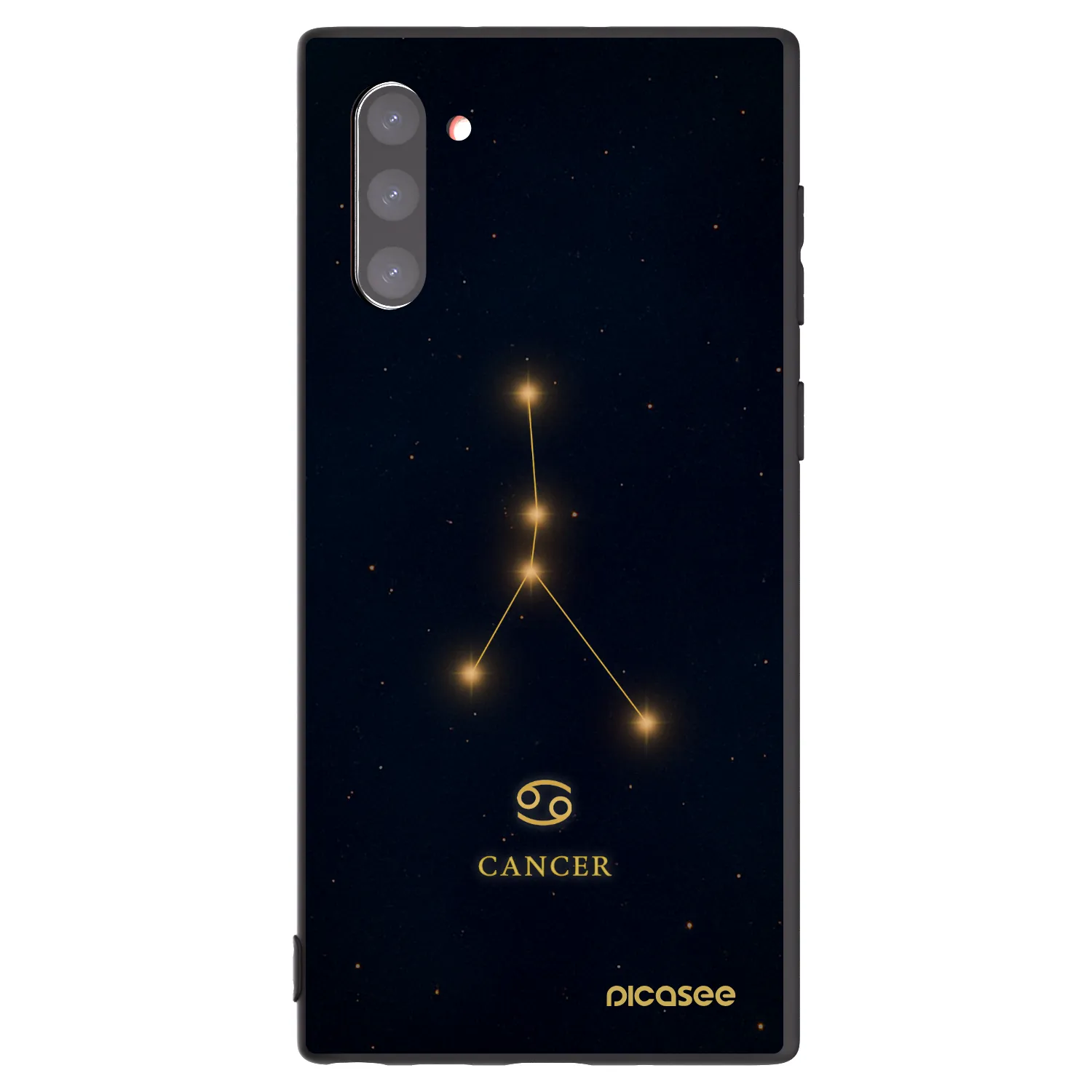Picasee silikonový černý obal pro Samsung Galaxy Note 10 N970F - CANCER