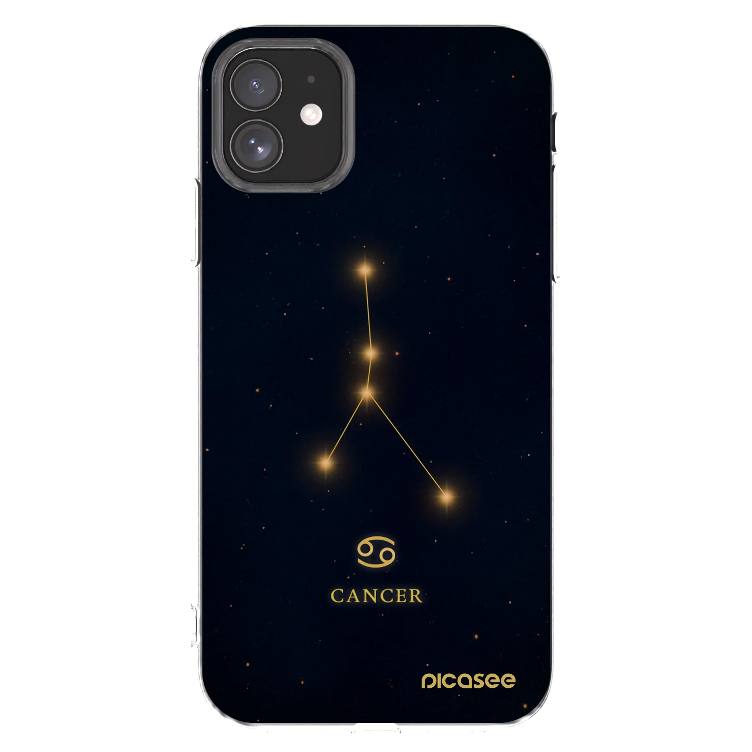 Picasee silikonový průhledný obal pro Apple iPhone 11 - CANCER