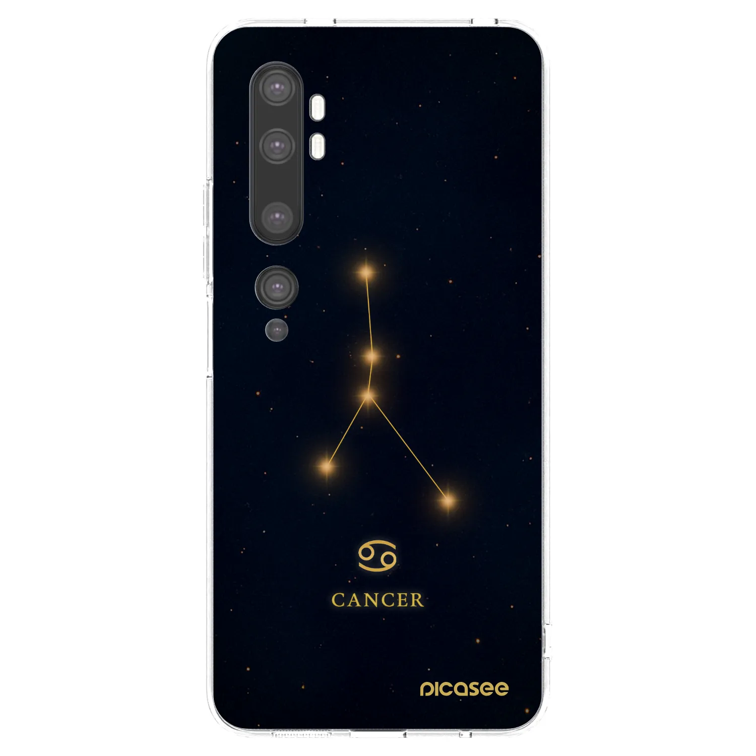 Picasee silikonový průhledný obal pro Xiaomi Mi Note 10 (Pro) - CANCER