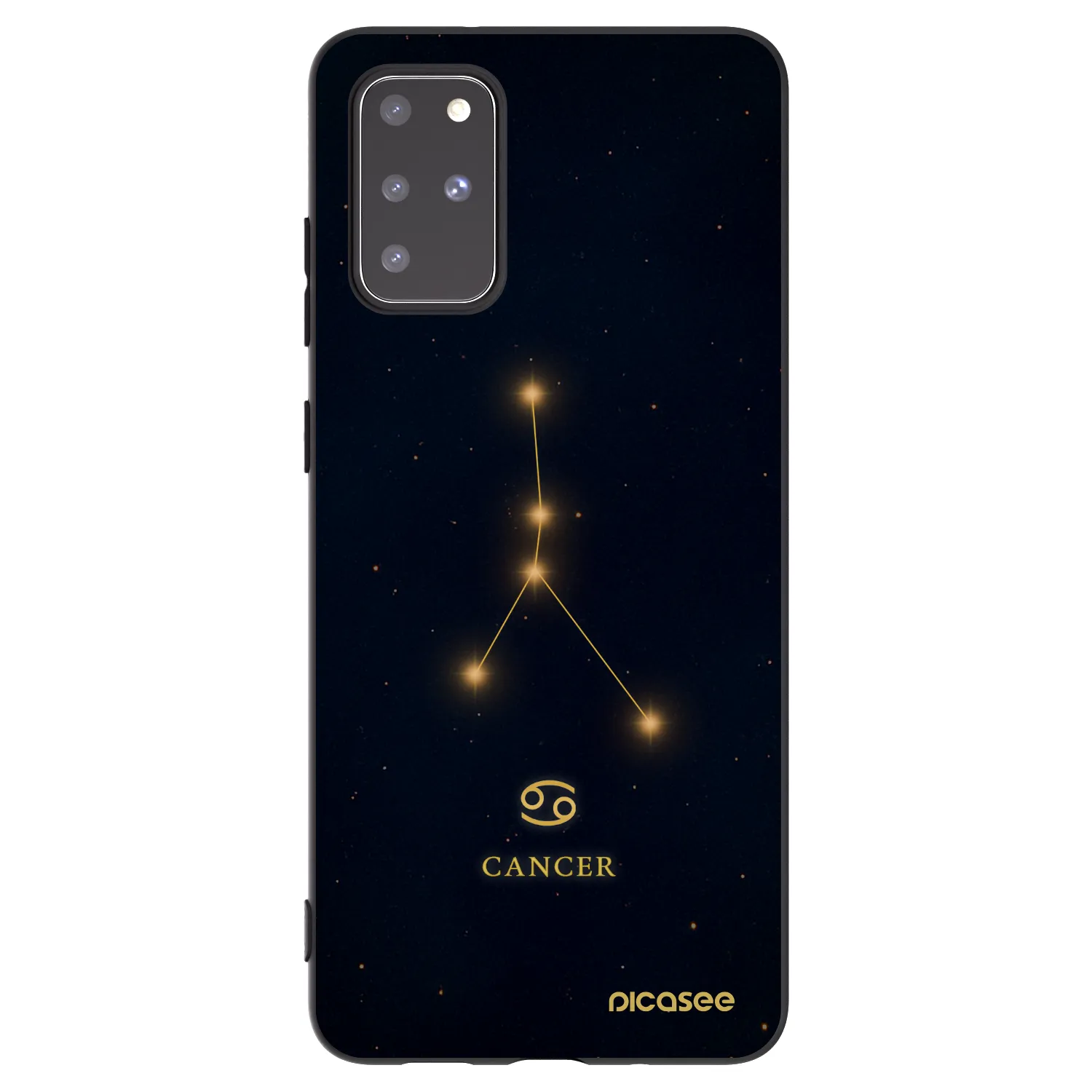 Picasee silikonový černý obal pro Samsung Galaxy S20+ G985F - CANCER