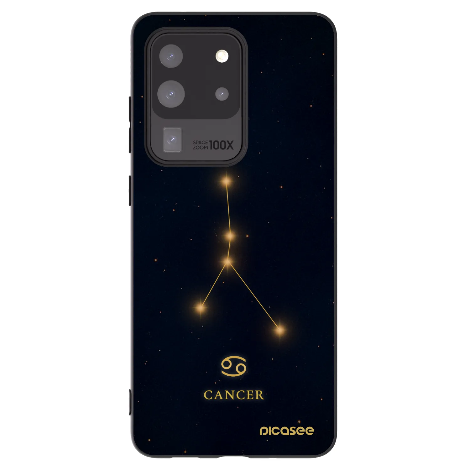 Picasee silikonový černý obal pro Samsung Galaxy S20 Ultra 5G G988F - CANCER