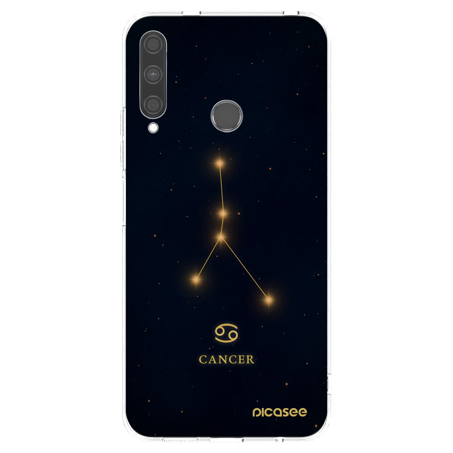 Picasee silikonový průhledný obal pro Huawei P40 Lite E - CANCER