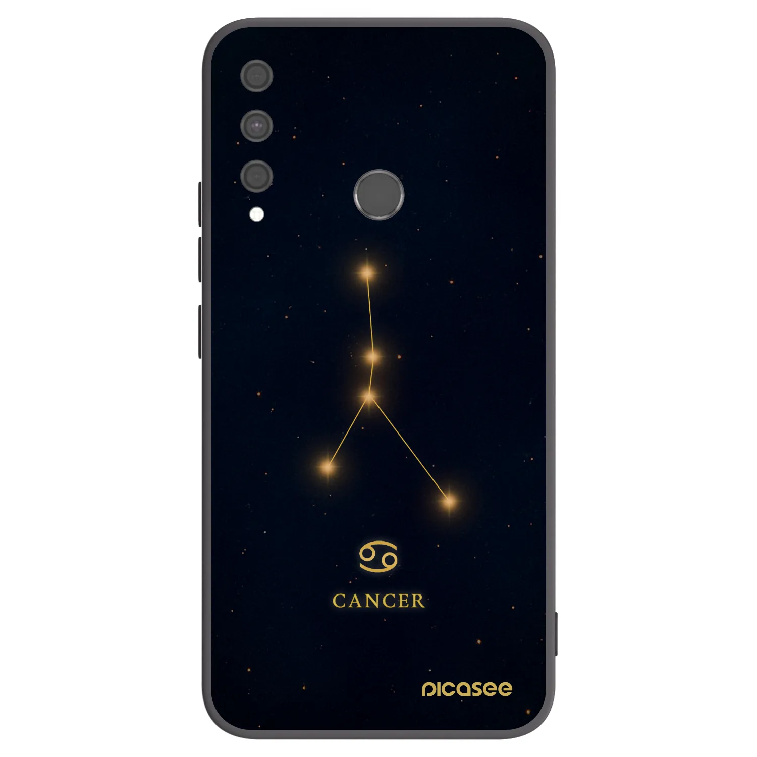 Picasee silikonový černý obal pro Huawei P40 Lite E - CANCER