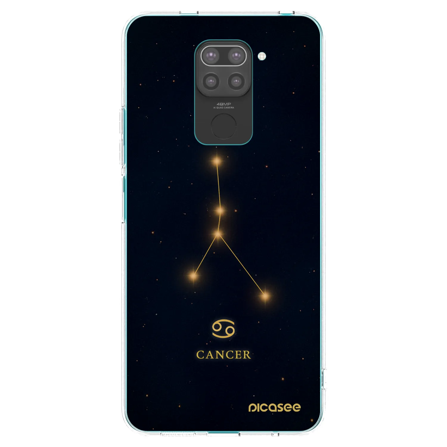 Picasee silikonový černý obal pro Xiaomi Redmi Note 9 - CANCER