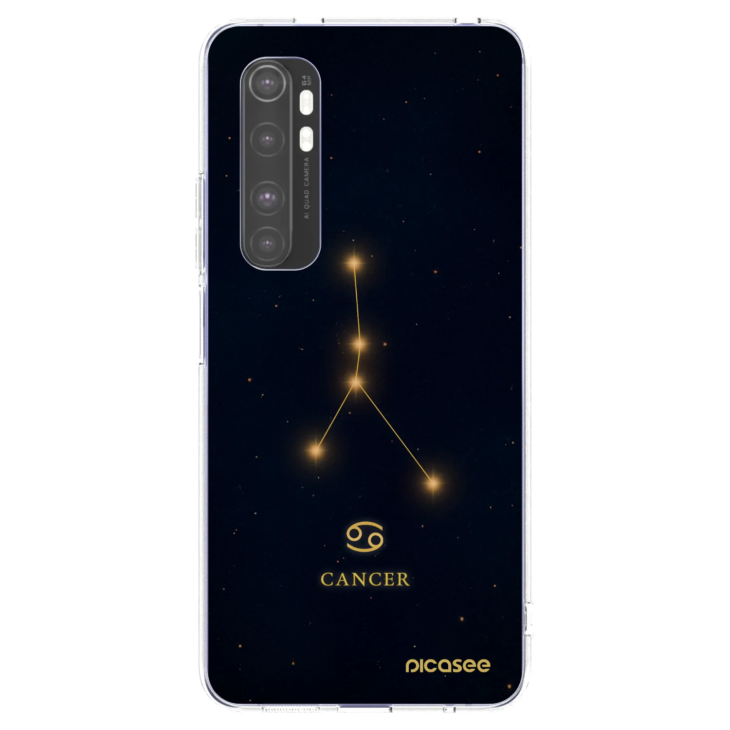 Picasee silikonový průhledný obal pro Xiaomi Mi Note 10 Lite - CANCER