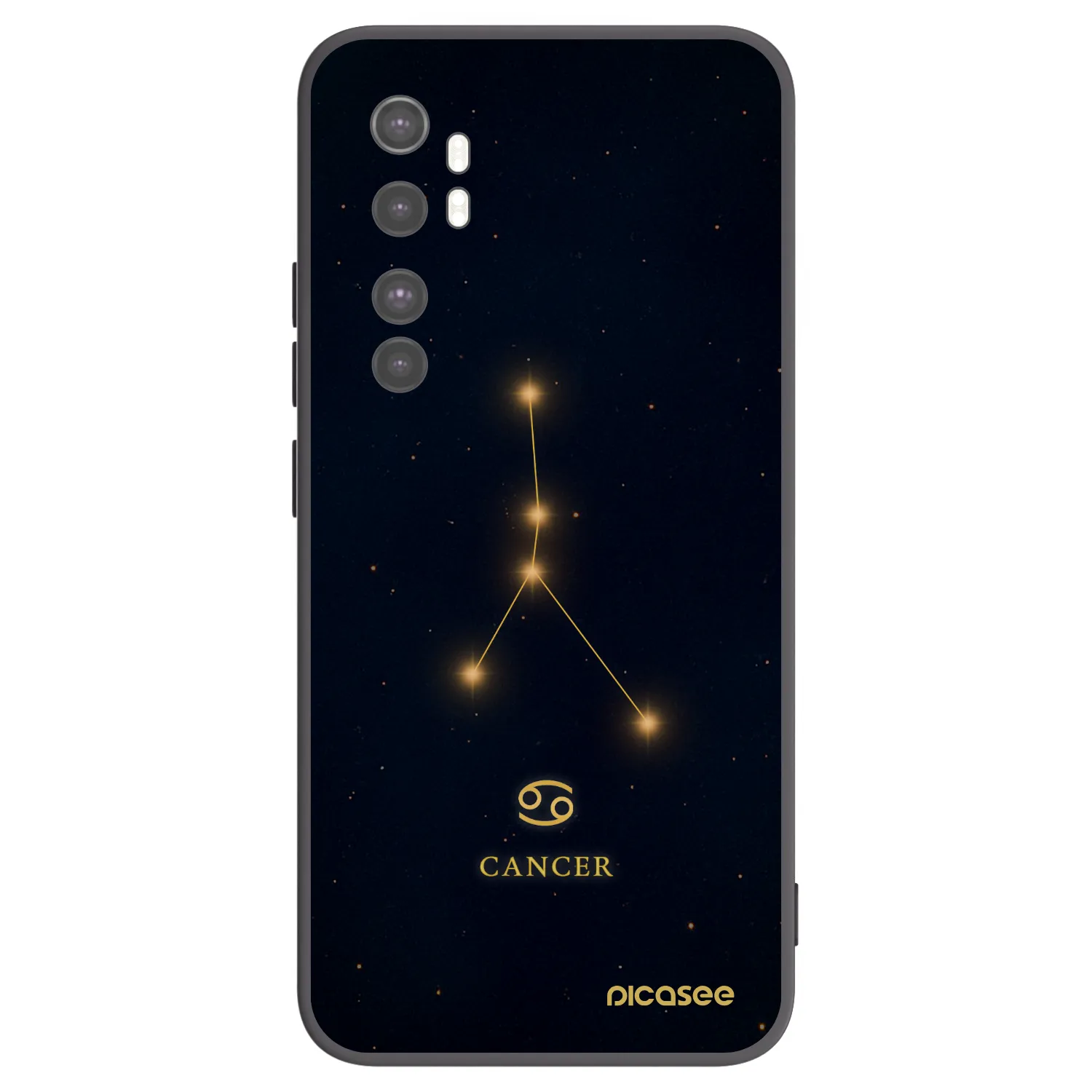 Picasee silikonový černý obal pro Xiaomi Mi Note 10 Lite - CANCER