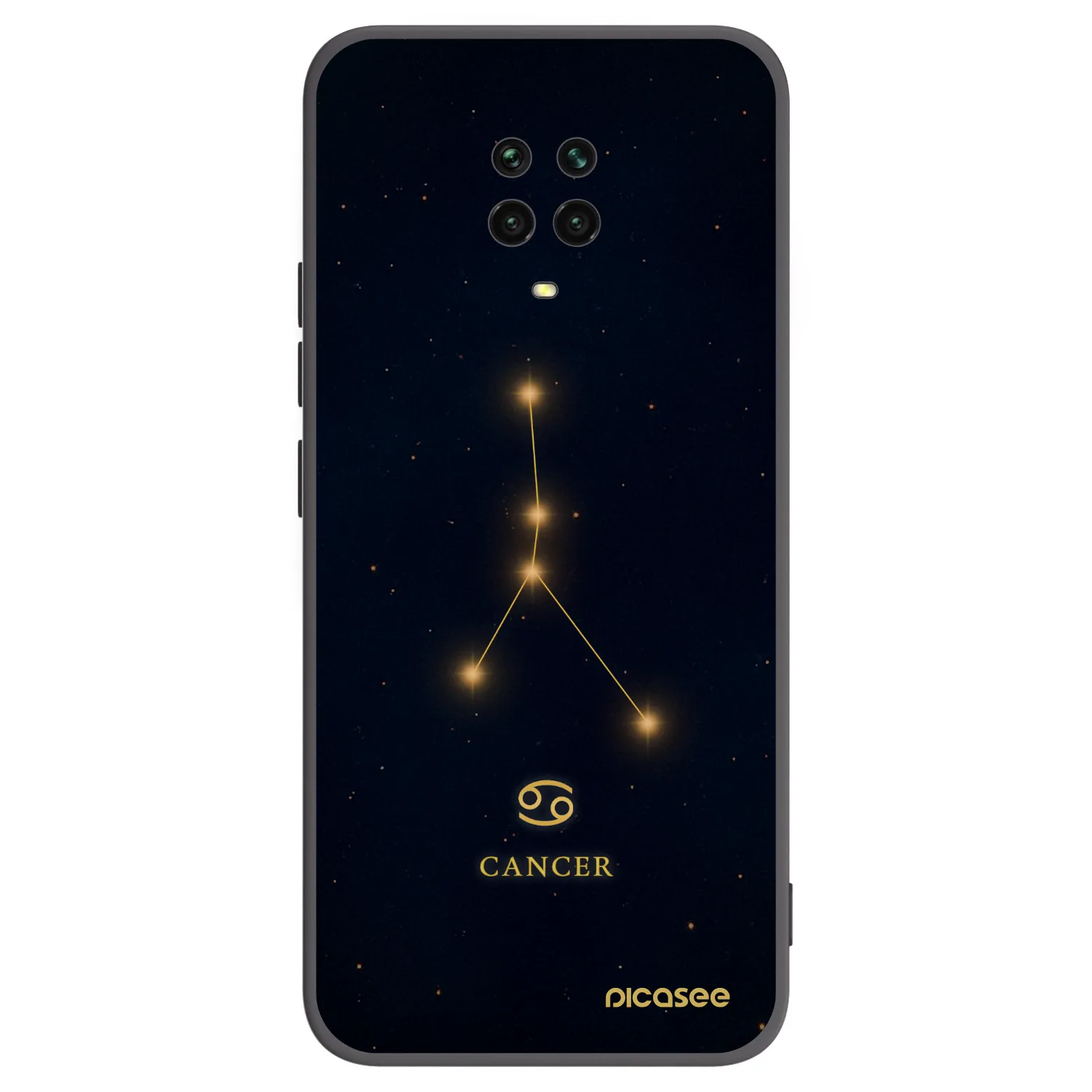 Picasee silikonový černý obal pro Xiaomi Redmi Note 9S - CANCER