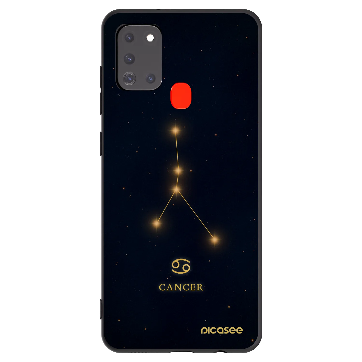 Picasee silikonový černý obal pro Samsung Galaxy A21s - CANCER