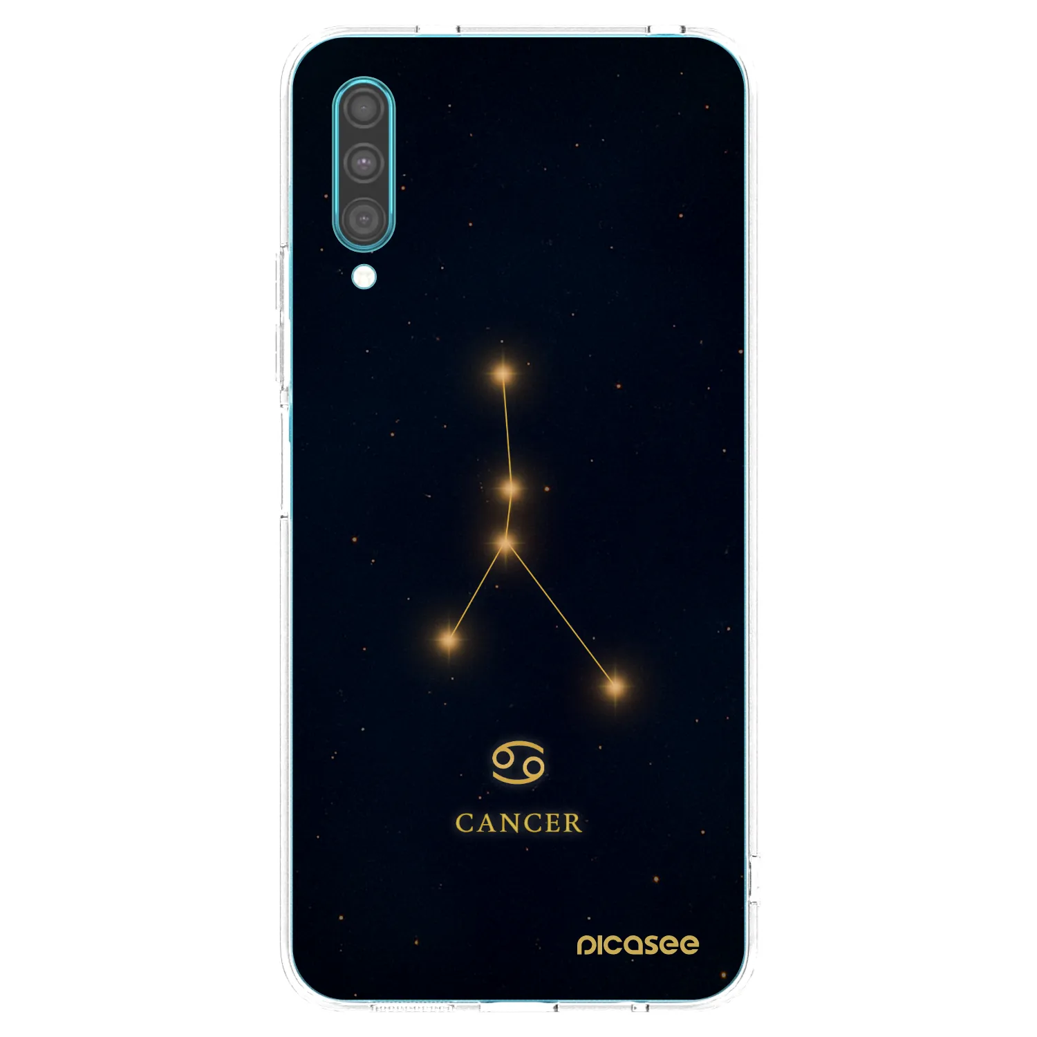 Picasee silikonový průhledný obal pro Samsung Galaxy A30s A307F - CANCER