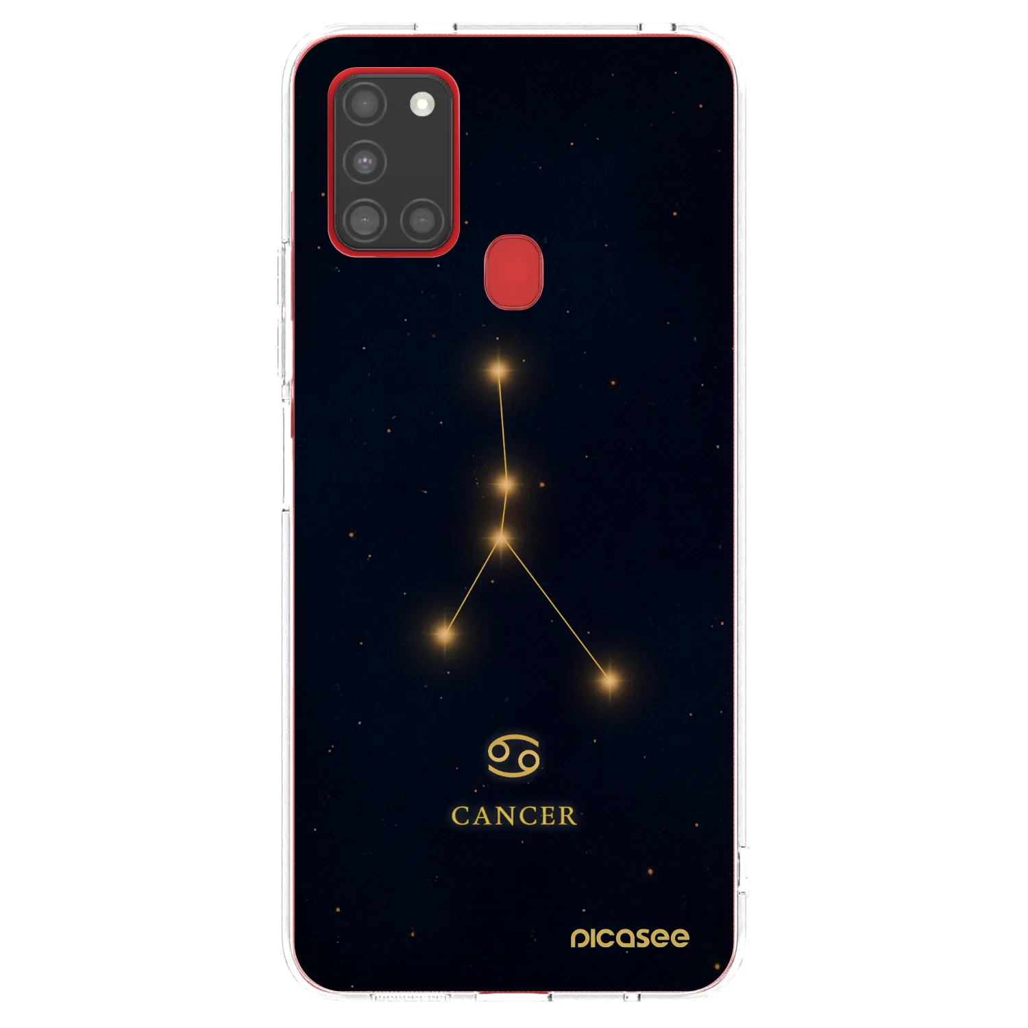 Picasee silikonový průhledný obal pro Samsung Galaxy A21s - CANCER