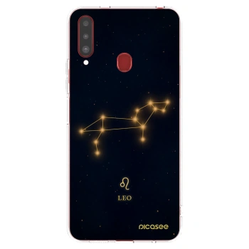 Picasee silikonový průhledný obal pro Samsung Galaxy A20s - LEO