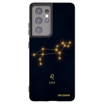 Picasee silikonový černý obal pro Samsung Galaxy S21 Ultra 5G G998B - LEO