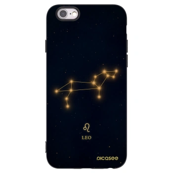 Picasee silikonový černý obal pro Apple iPhone 6/6S - LEO