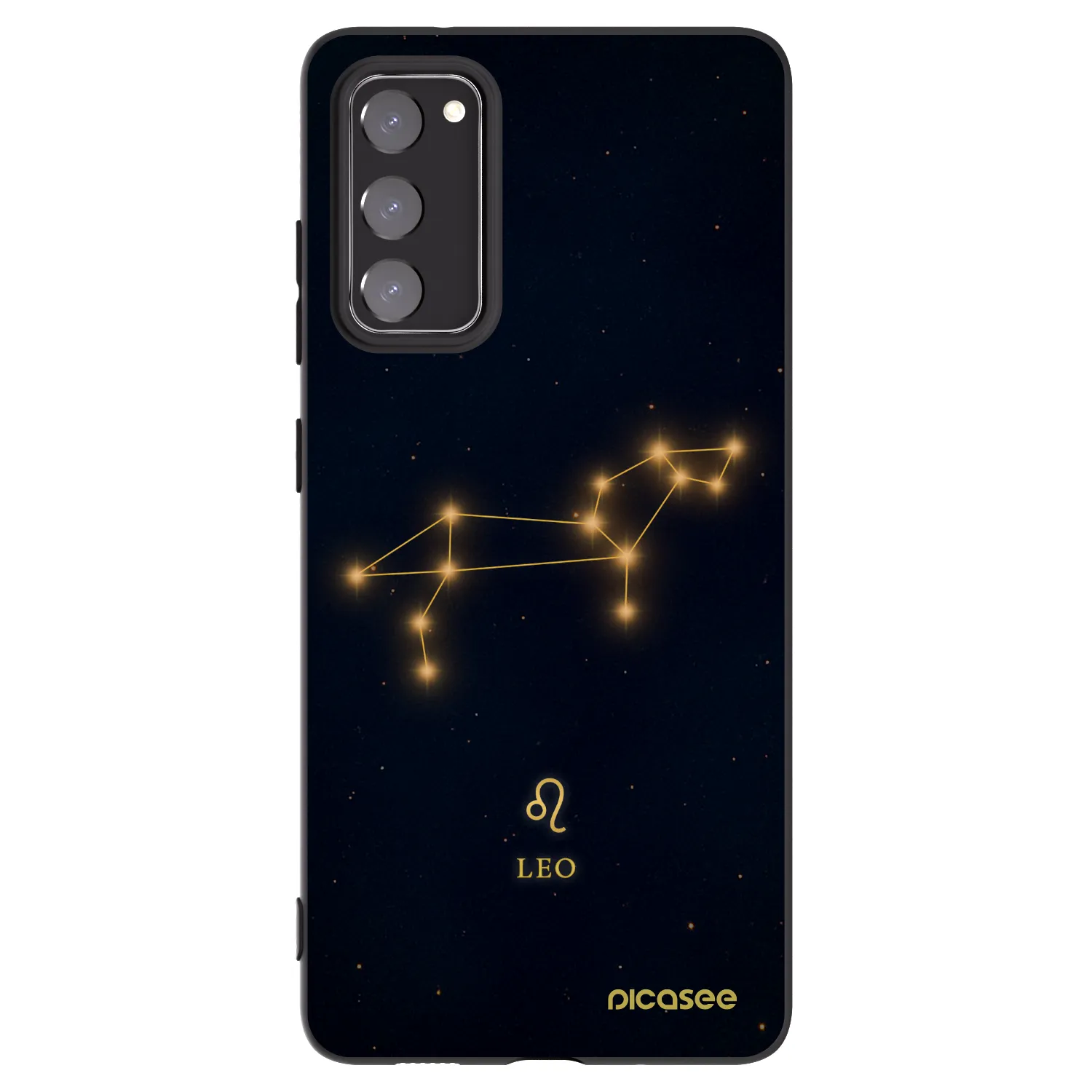 Picasee silikonový černý obal pro Samsung Galaxy S20 FE - LEO