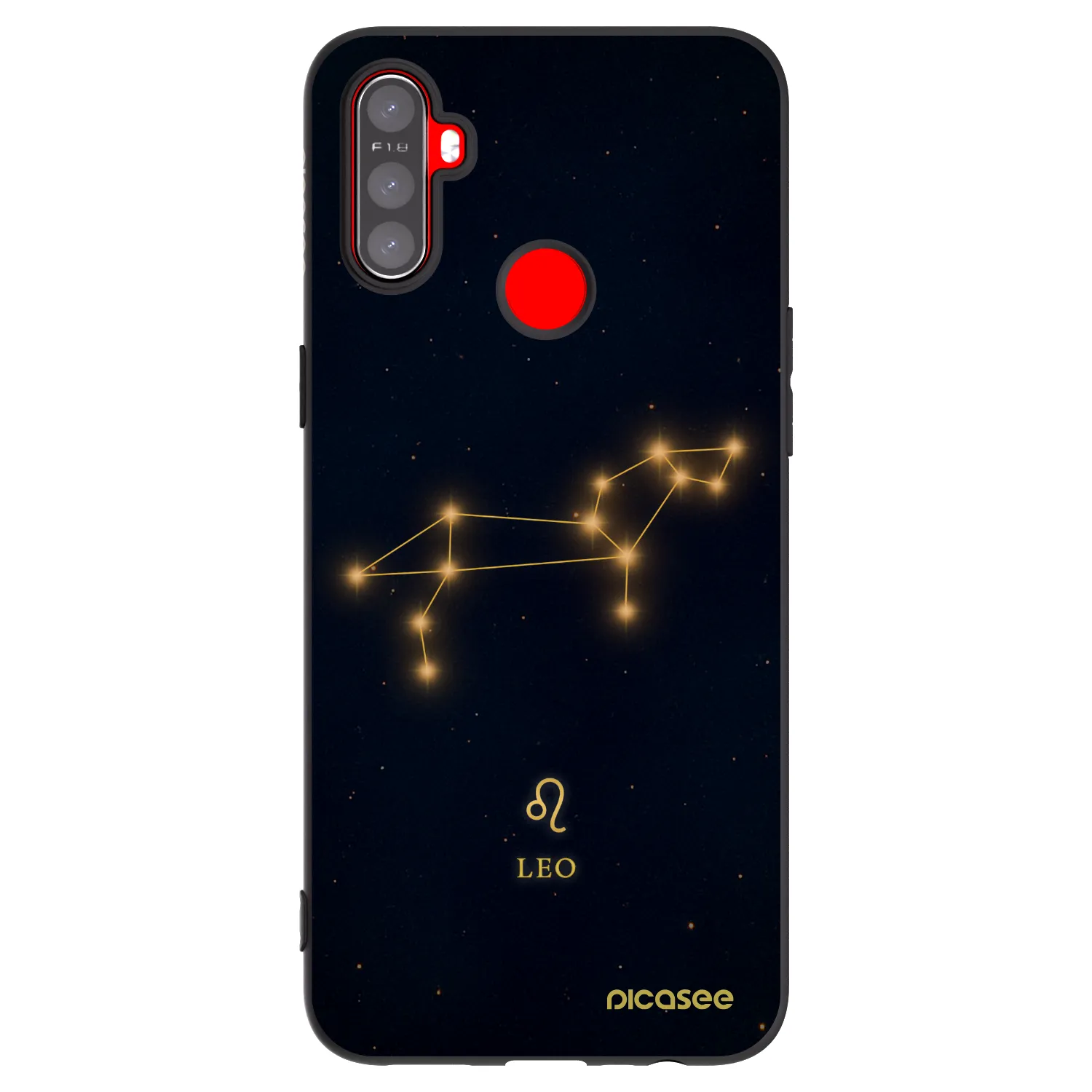 Picasee silikonový černý obal pro Realme C3 - LEO