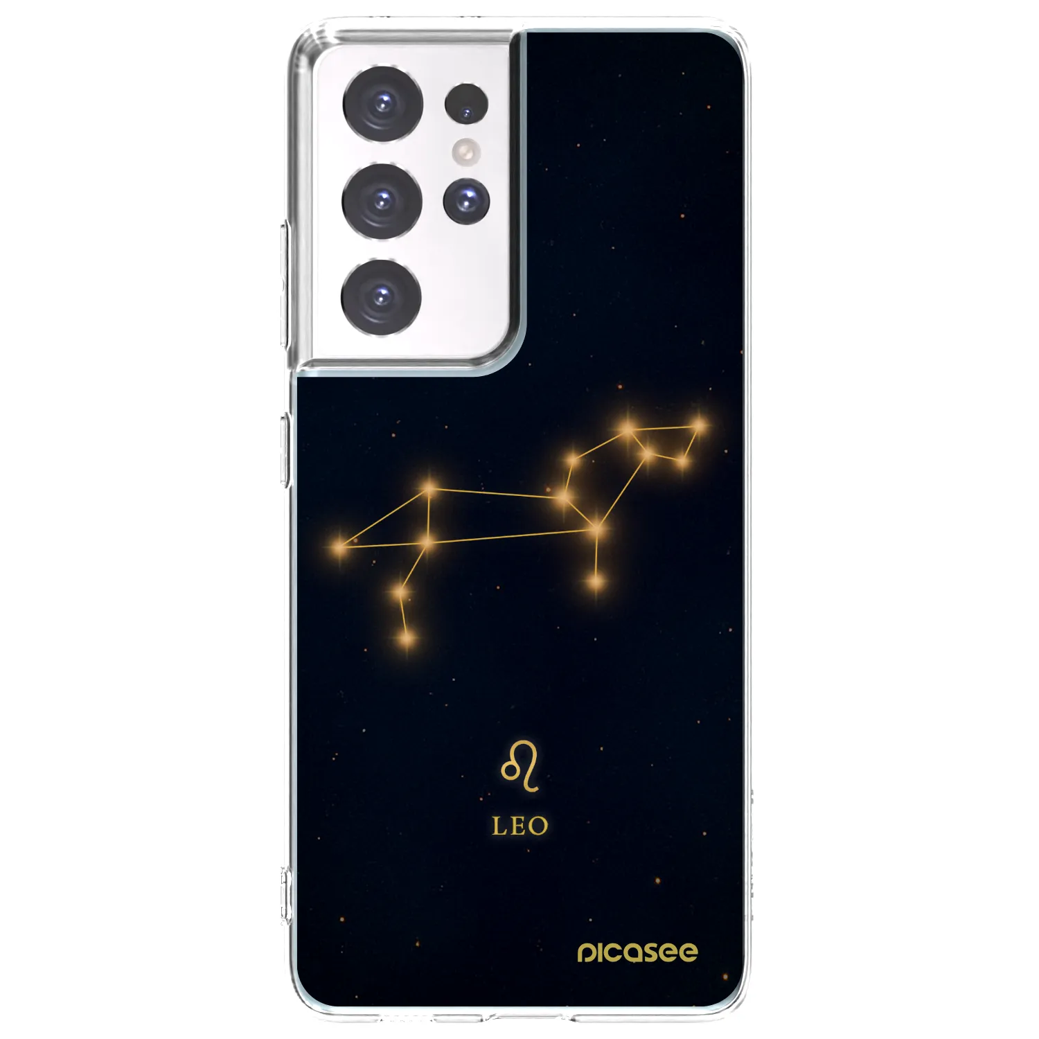 Picasee silikonový průhledný obal pro Samsung Galaxy S21 Ultra 5G G998B - LEO