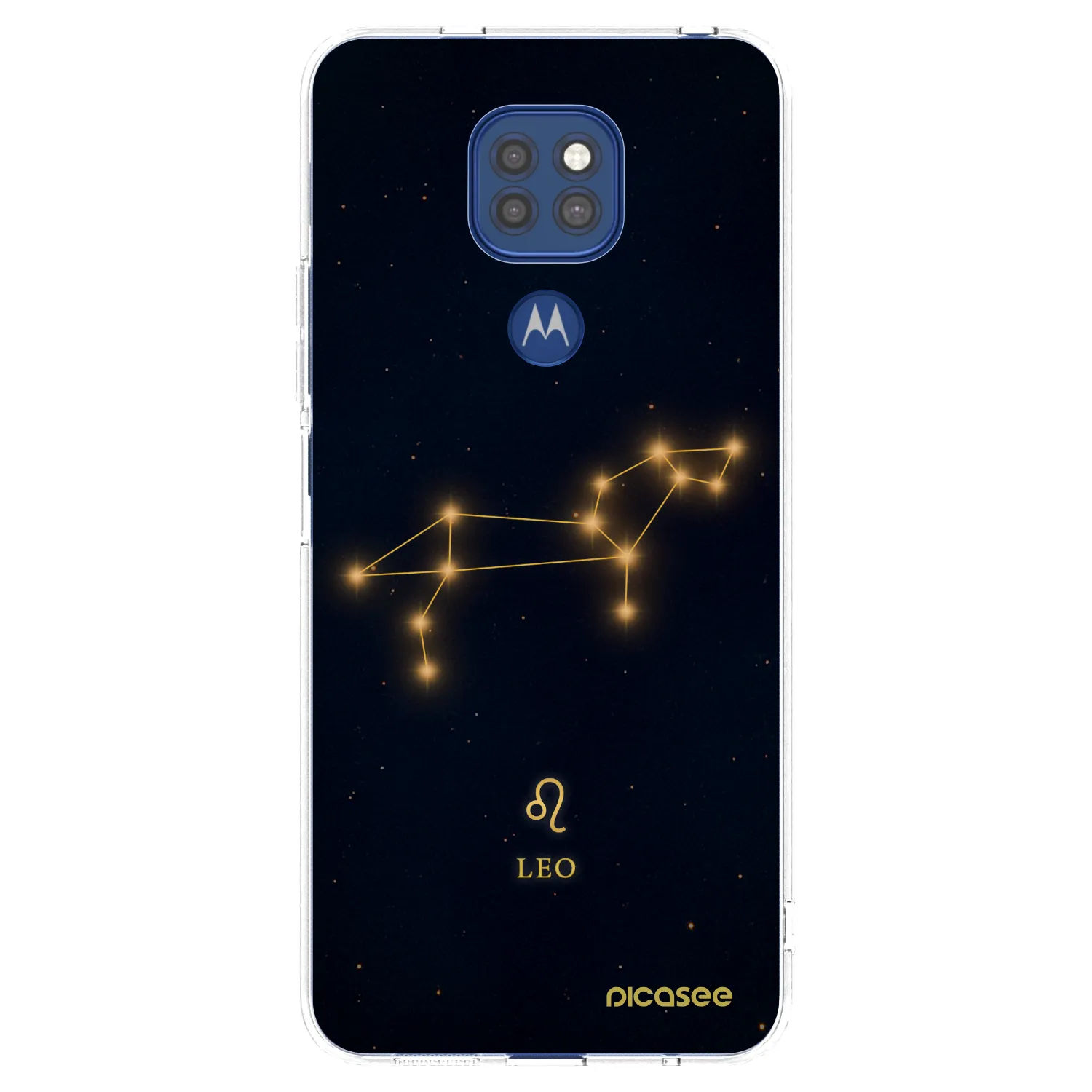 Picasee silikonový průhledný obal pro Motorola Moto G9 Play - LEO