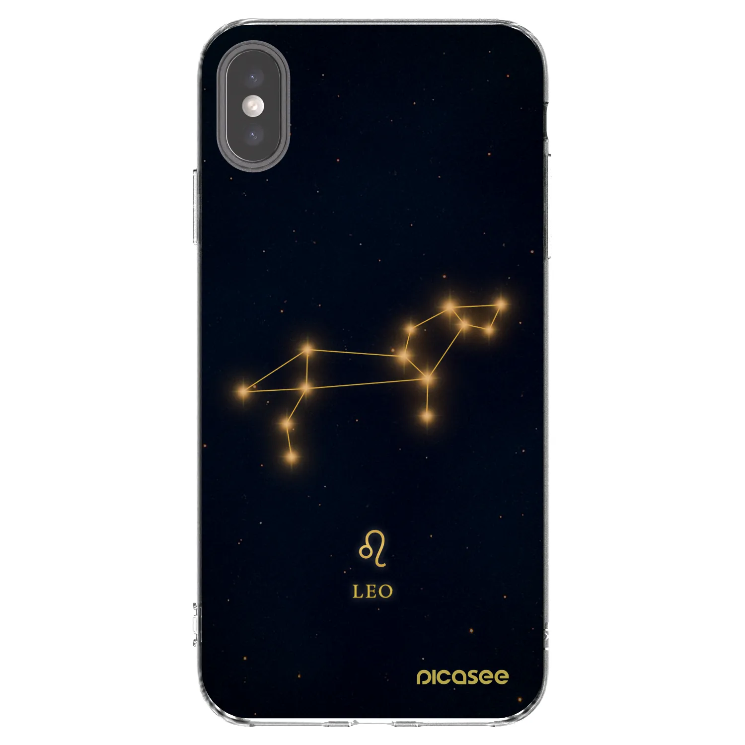 Picasee silikonový průhledný obal pro Apple iPhone XS Max - LEO