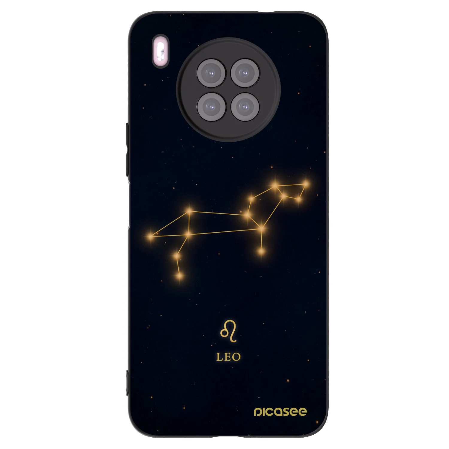 Picasee silikonový černý obal pro Huawei Nova 8i - LEO