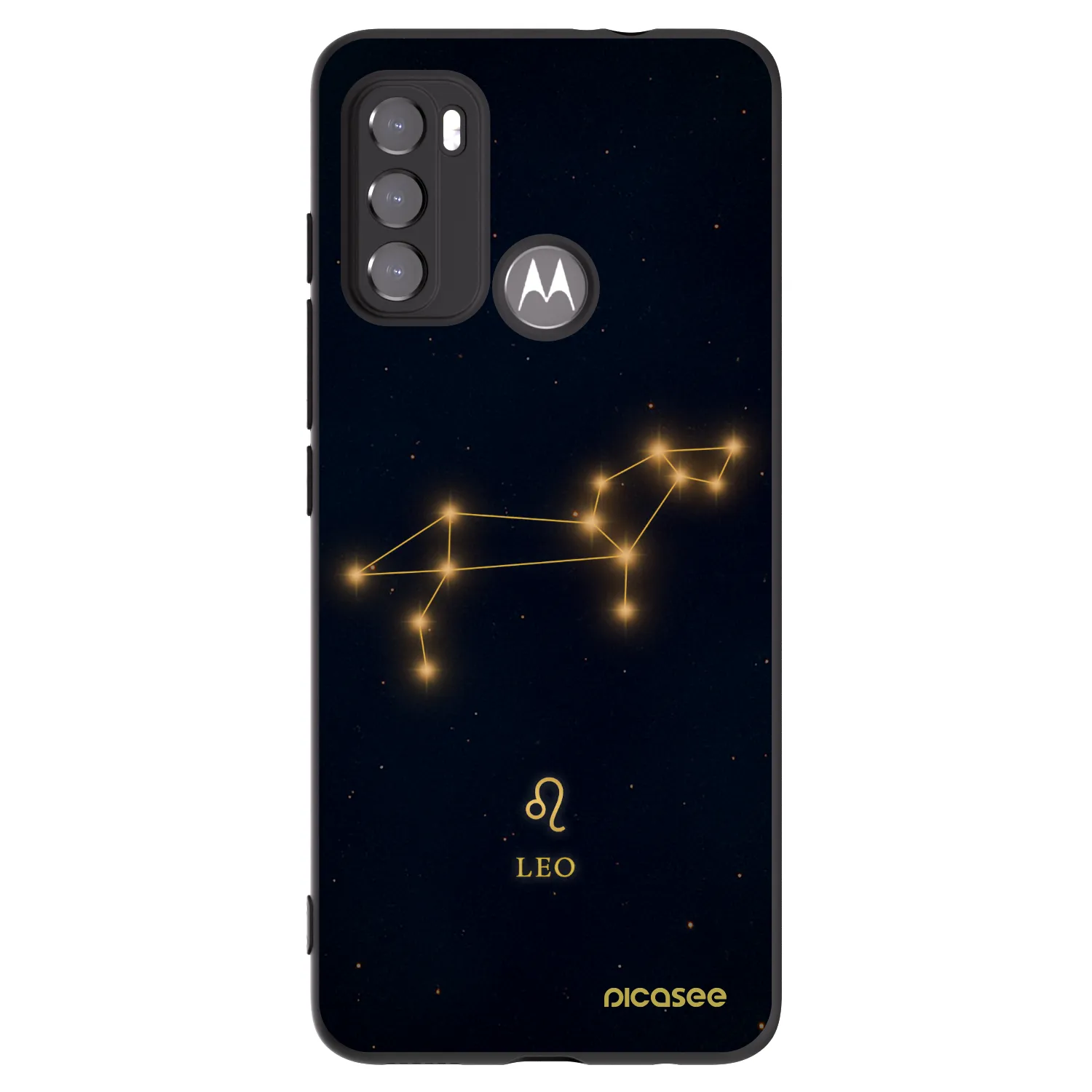 Picasee silikonový černý obal pro Motorola Moto G60 - LEO