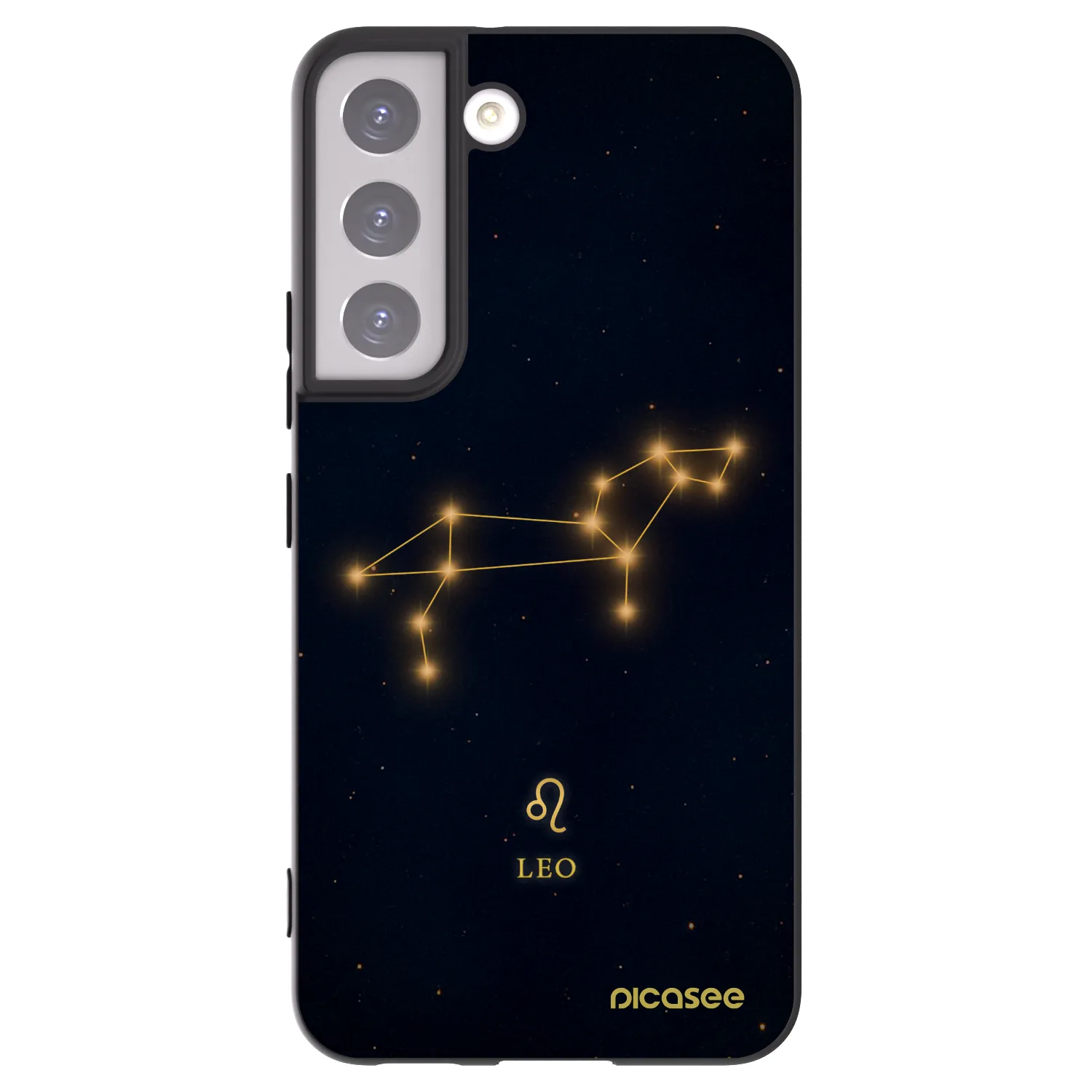 Picasee silikonový černý obal pro Samsung Galaxy S22 5G - LEO